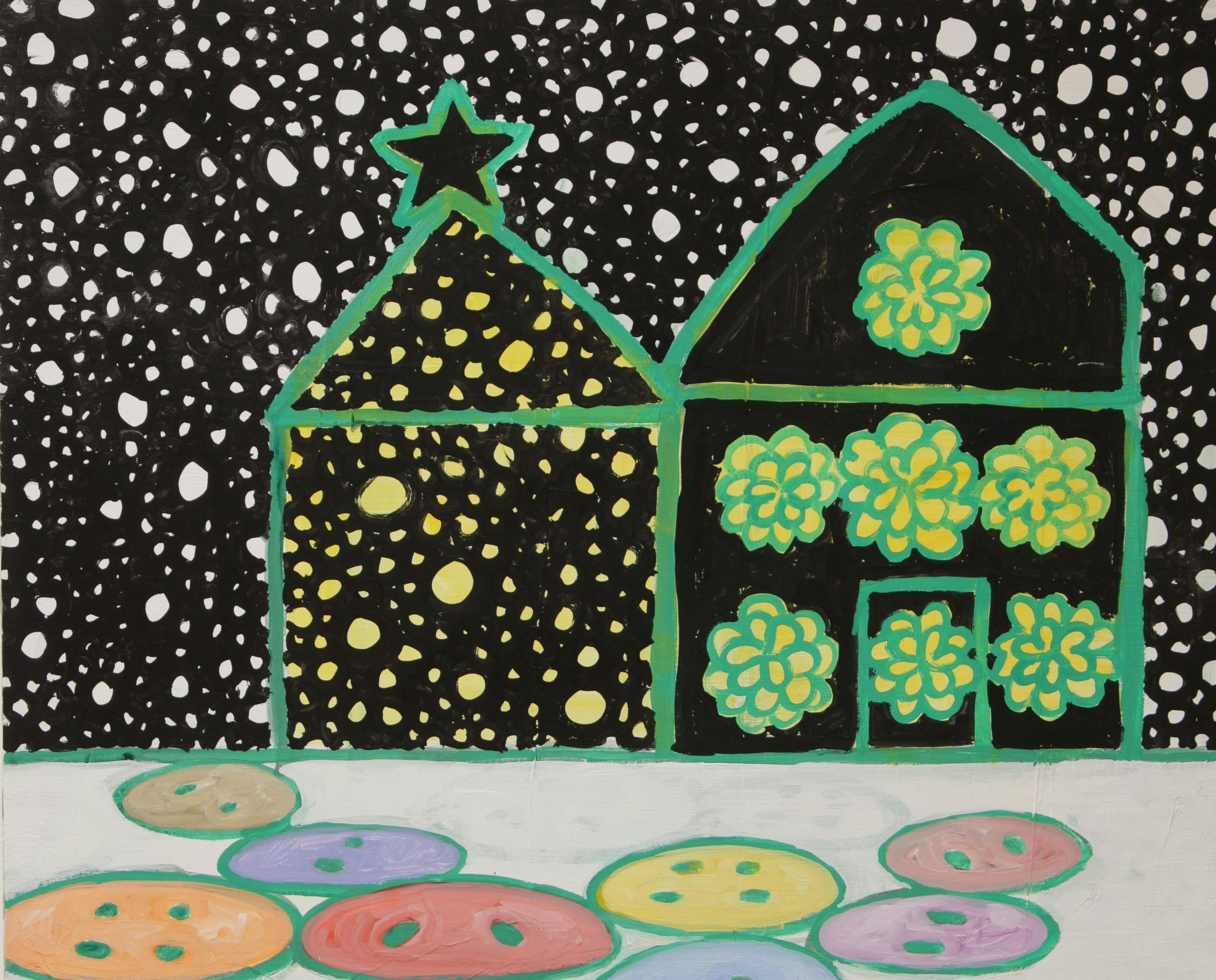 星と黄色の秋桜