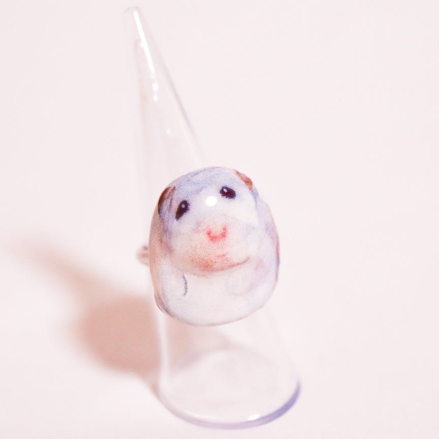 ハムスターリング（白）