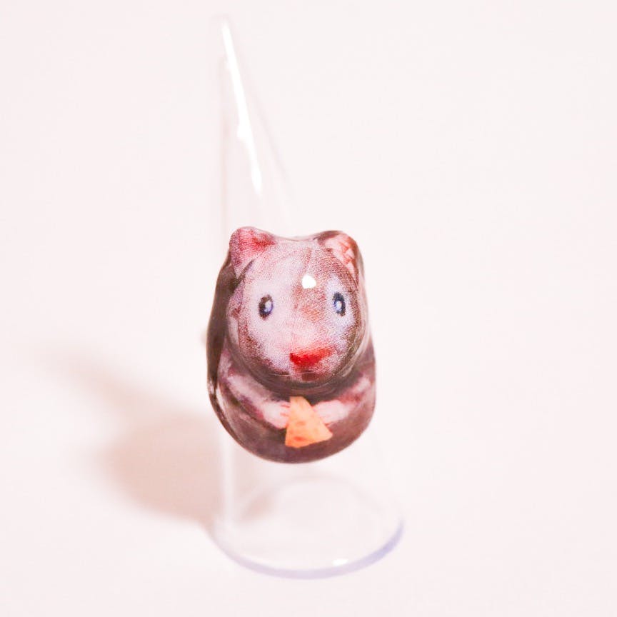 ハムスターリング（グレー）