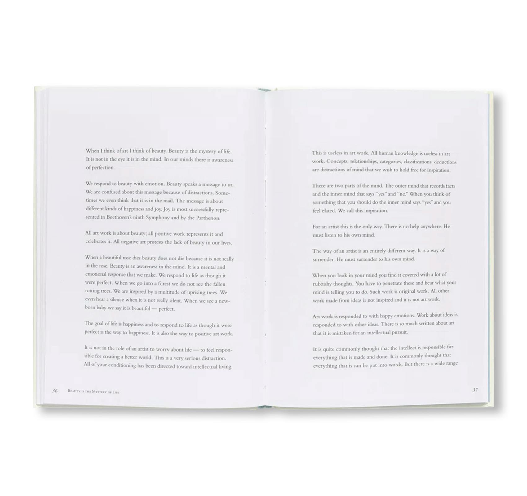 AGNES MARTIN: ON BEAUTY by Agnes Martin