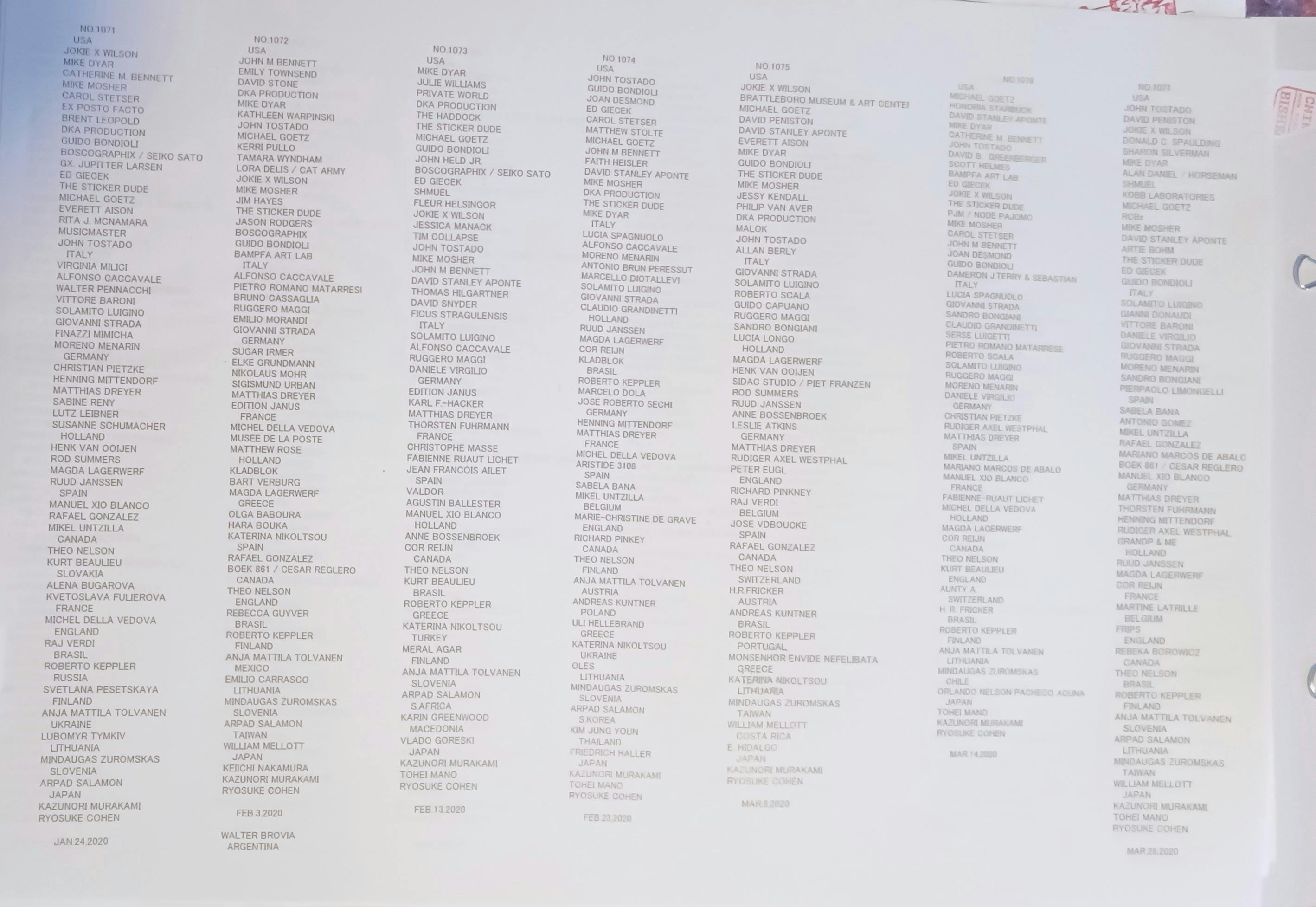 Ryosuke Cohen「BRAIN CELL №1071～1105（35枚セット）」