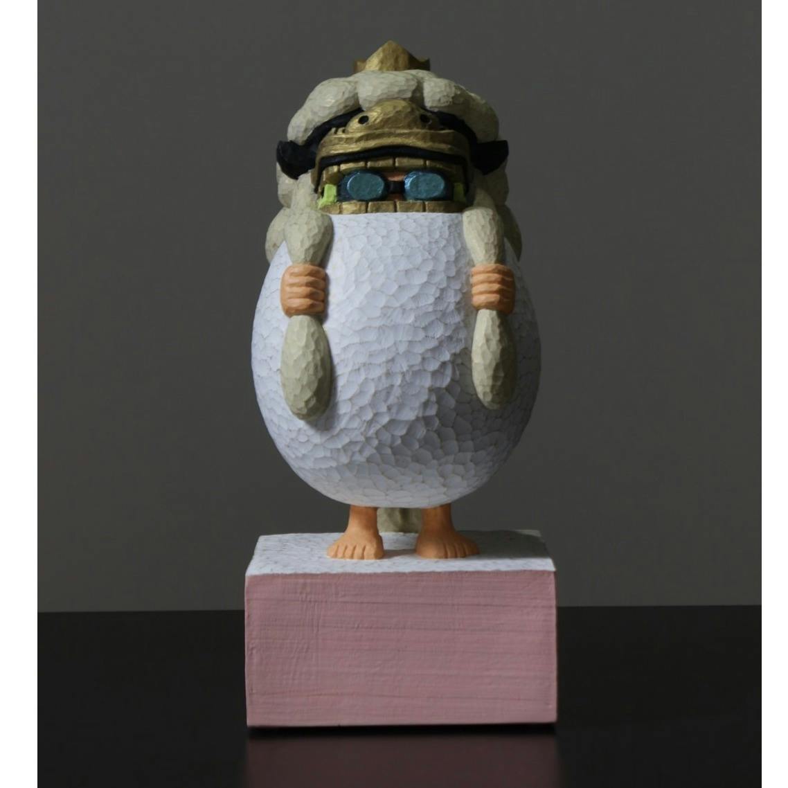 お面 連獅子 (白)