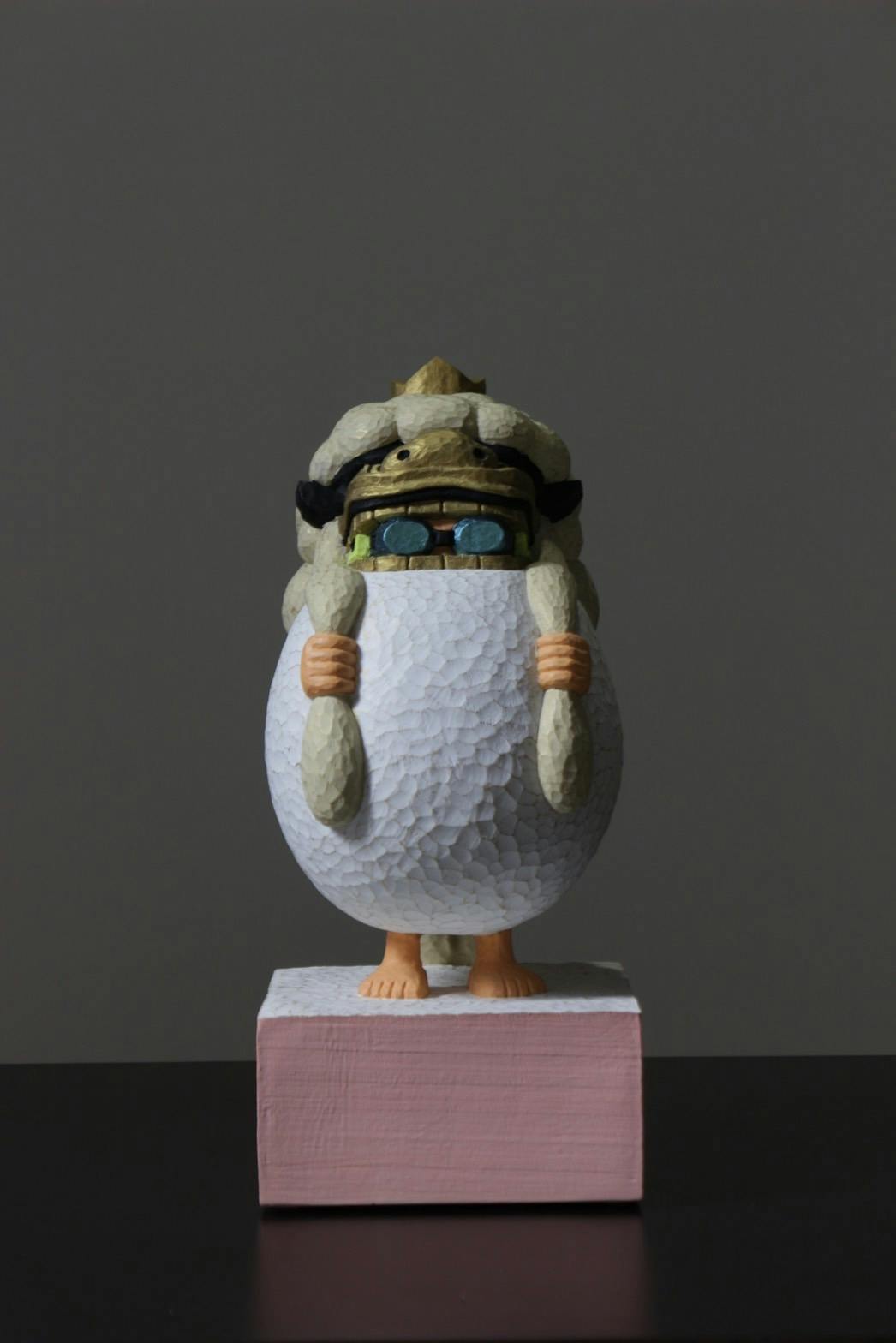 お面 連獅子 (白)