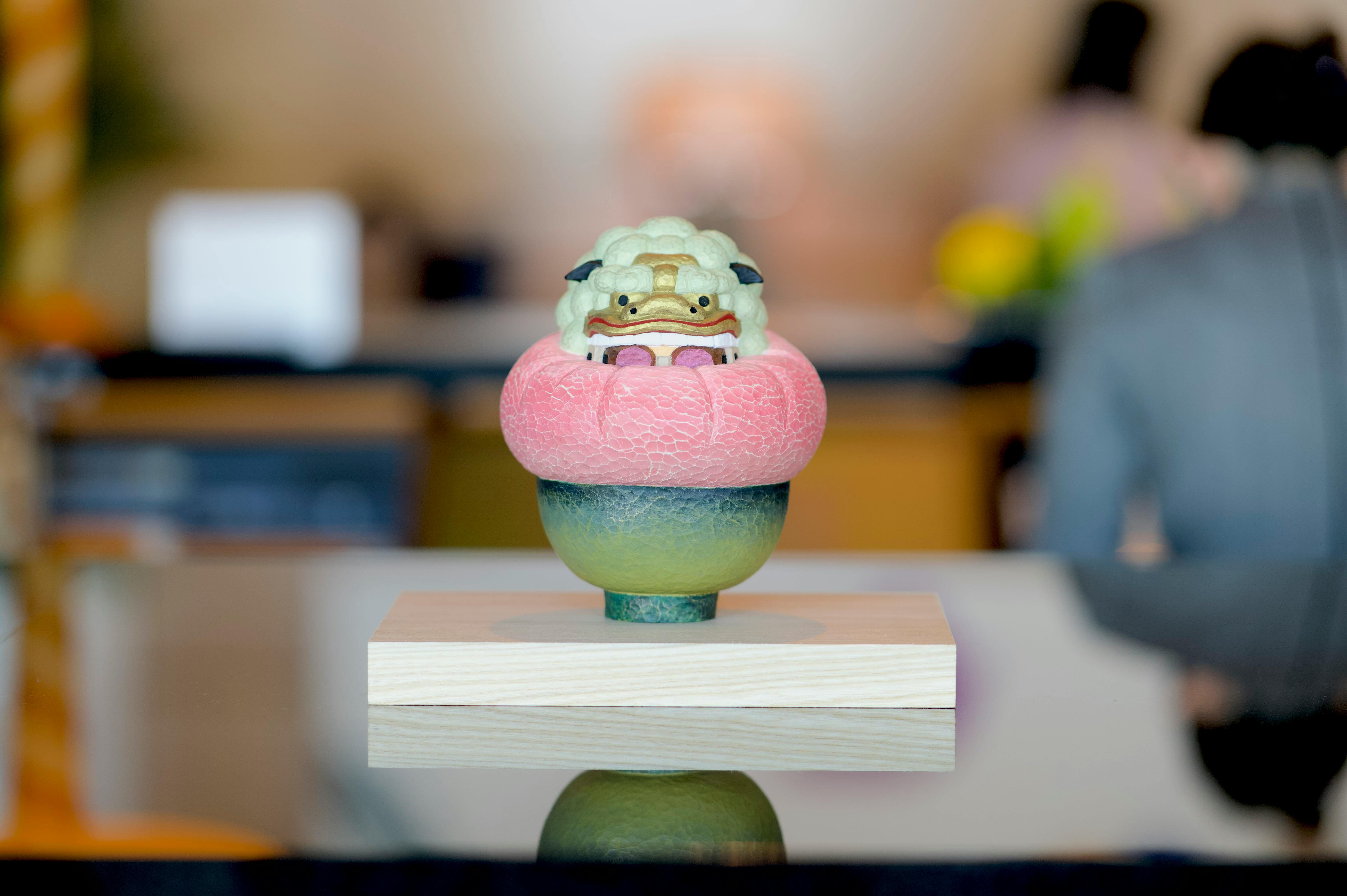 Matcha 牡丹に獅子