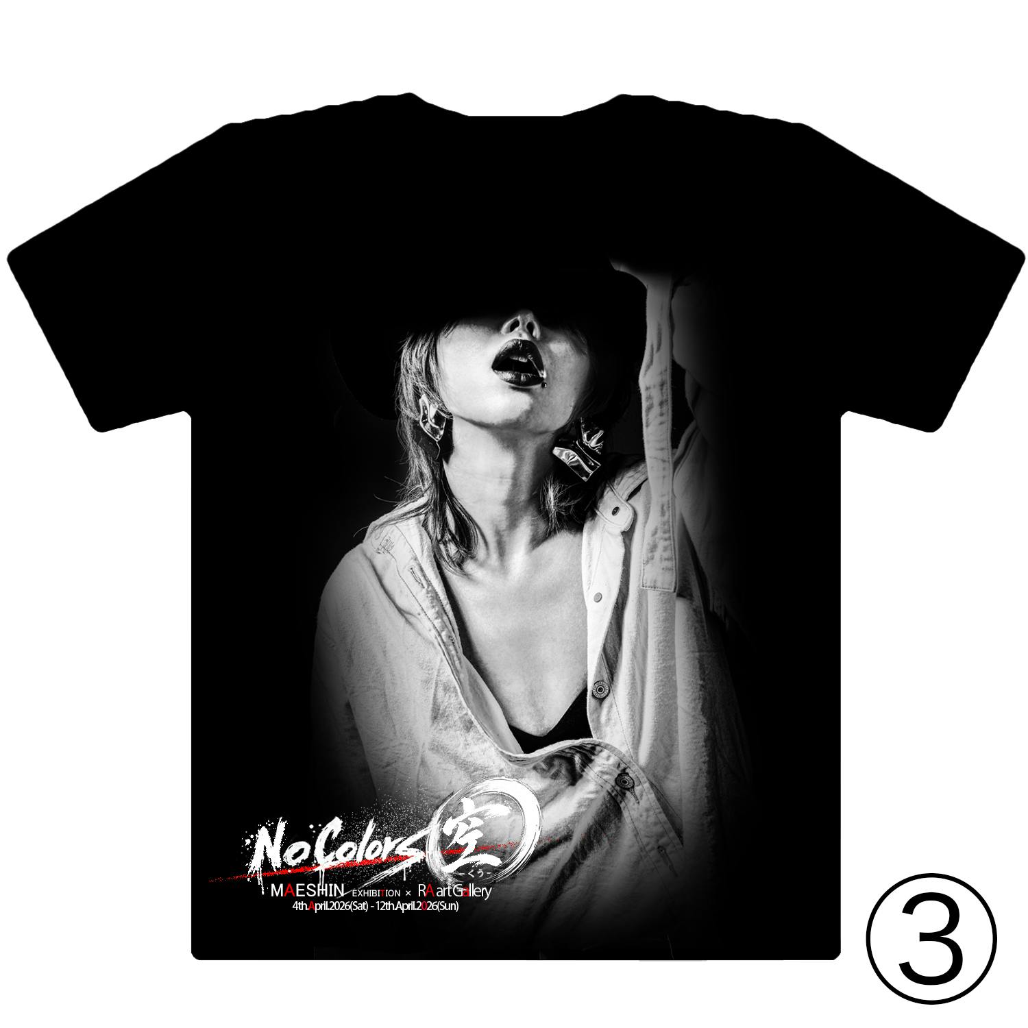 Maeshin 個展限定モチーフ×ロゴTシャツ メンズサイズ