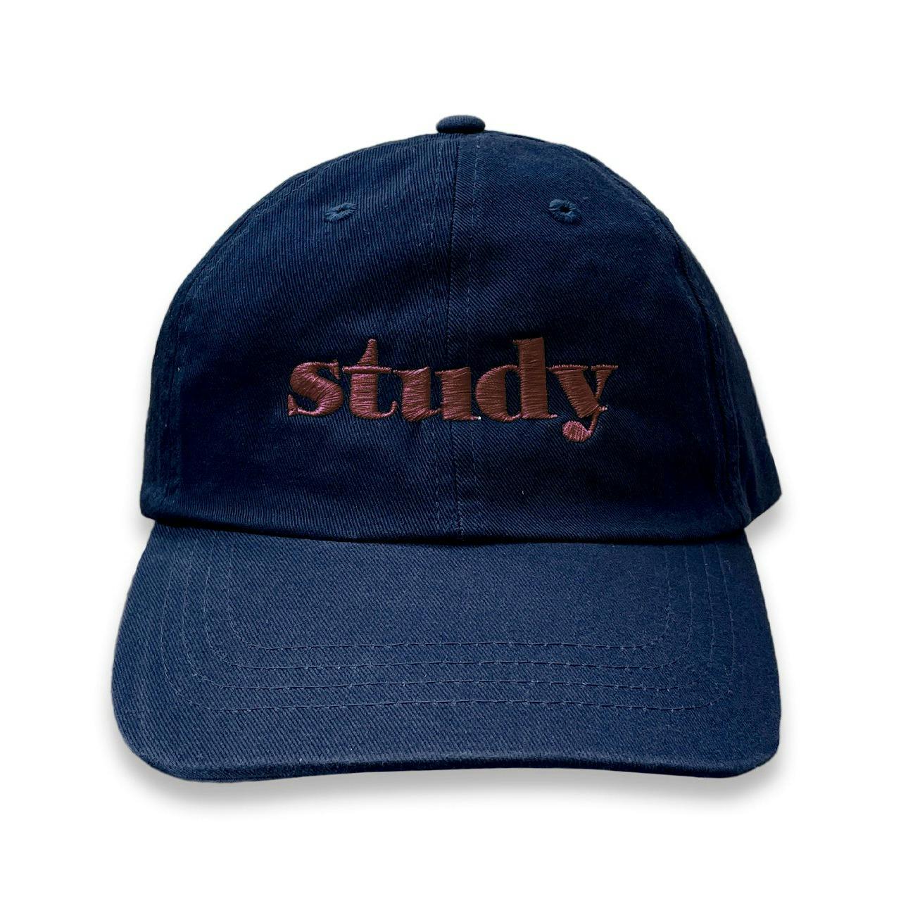 STUDY CAP (NAVY WITH BORDEAUX)