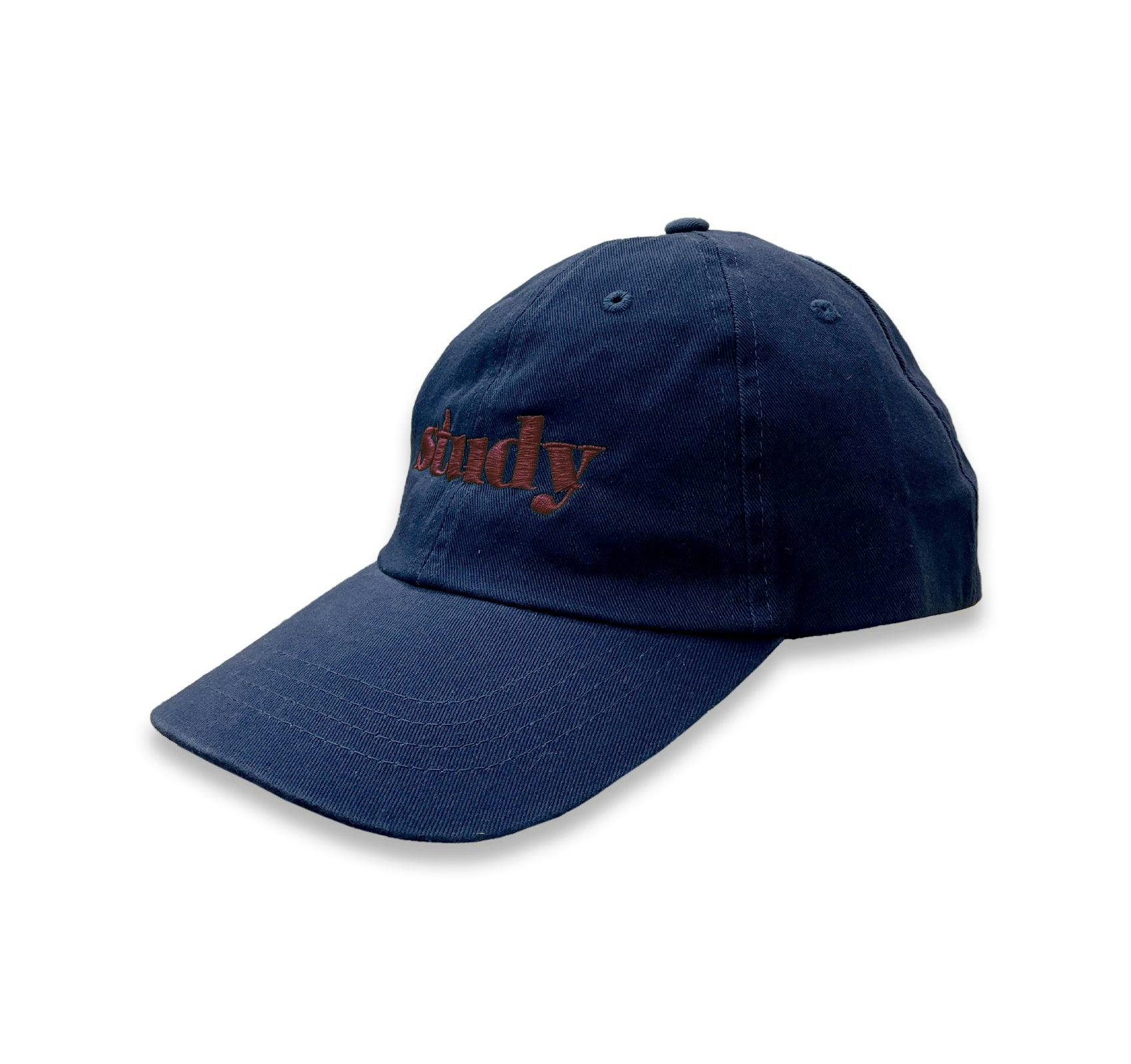 STUDY CAP (NAVY WITH BORDEAUX)