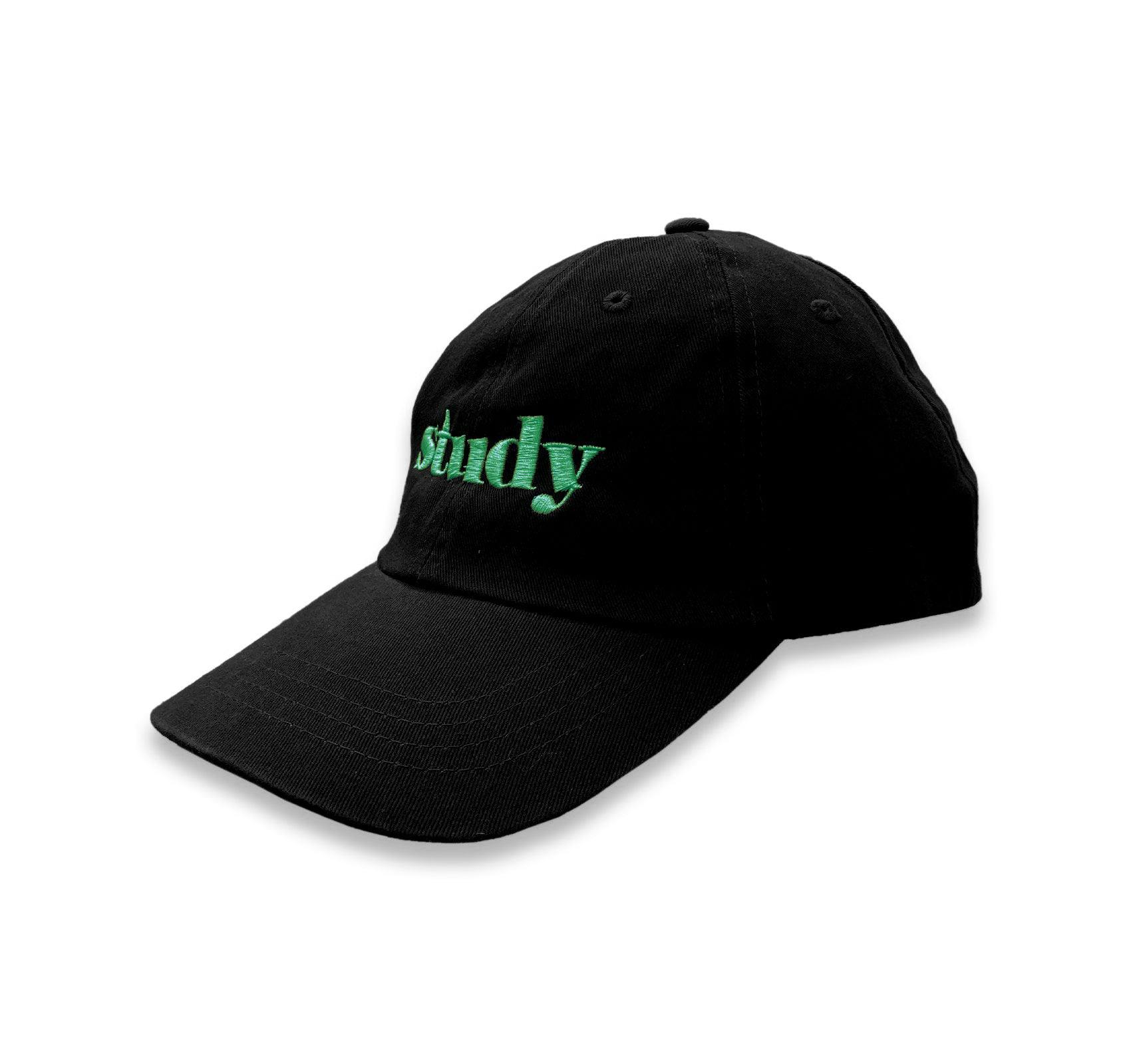 STUDY CAP (BLACK WITH GREEN)