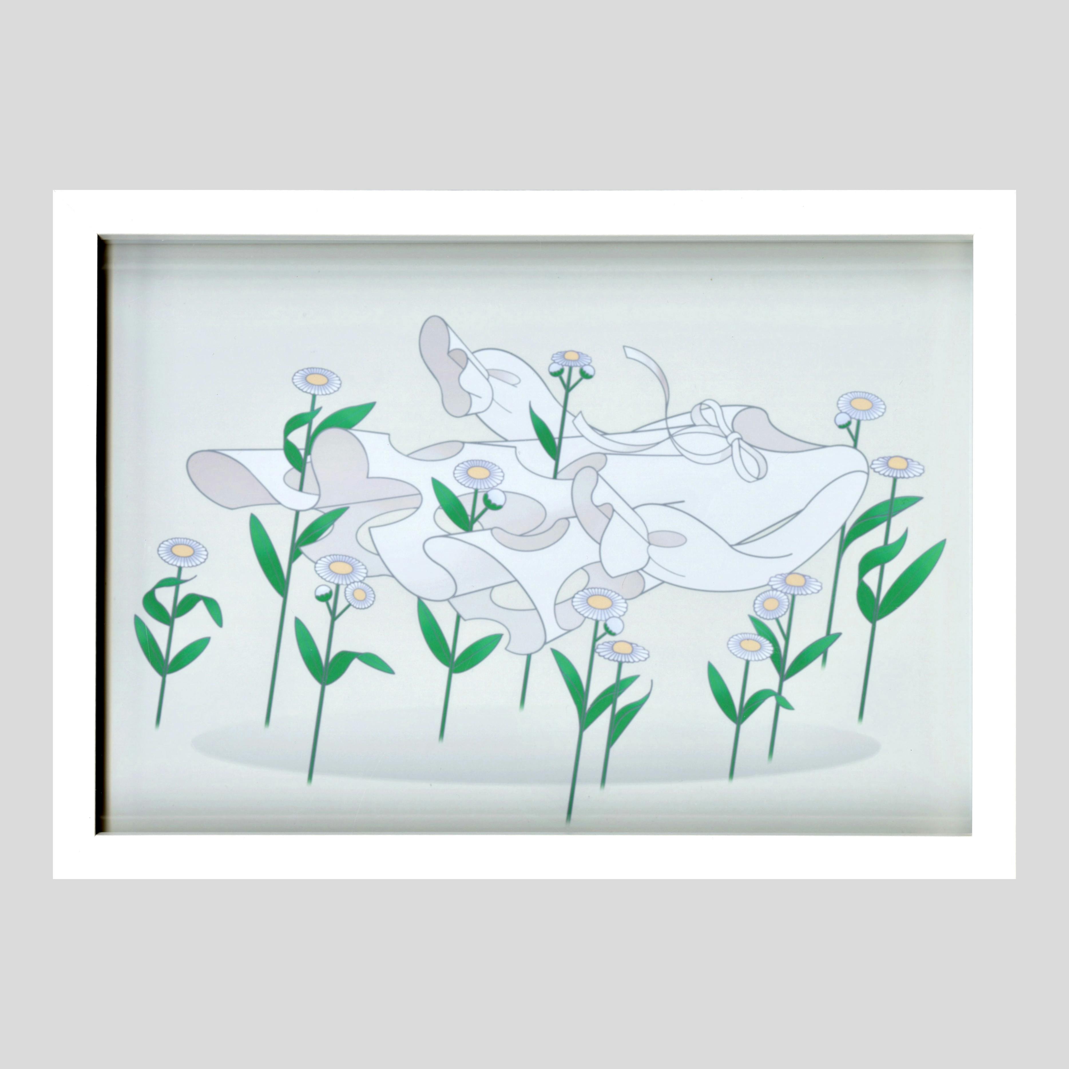 「底の花」フレーム付