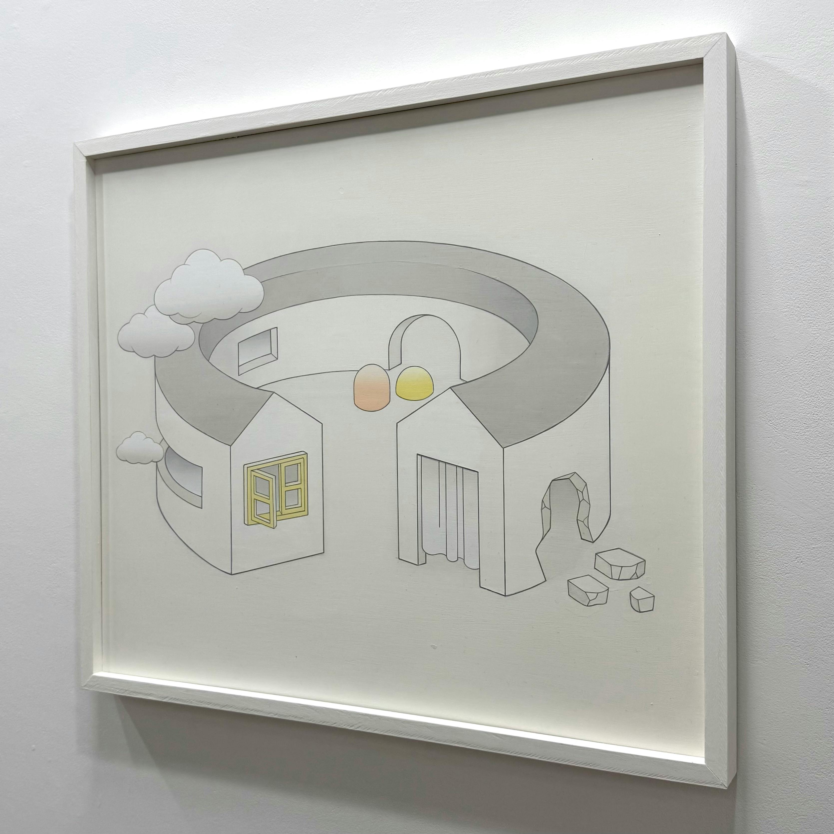 「長い家」仮額付き