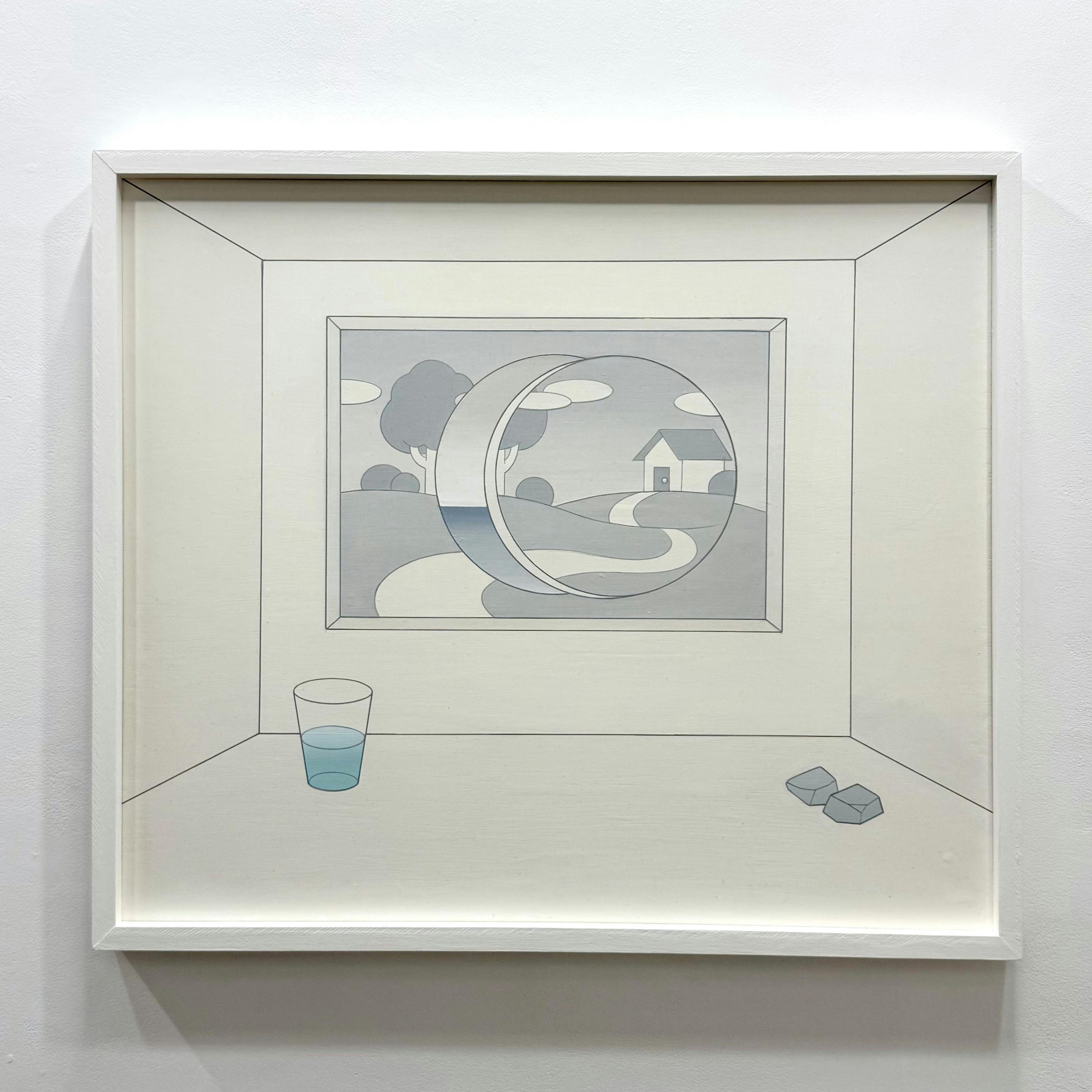 「風景」仮額付き