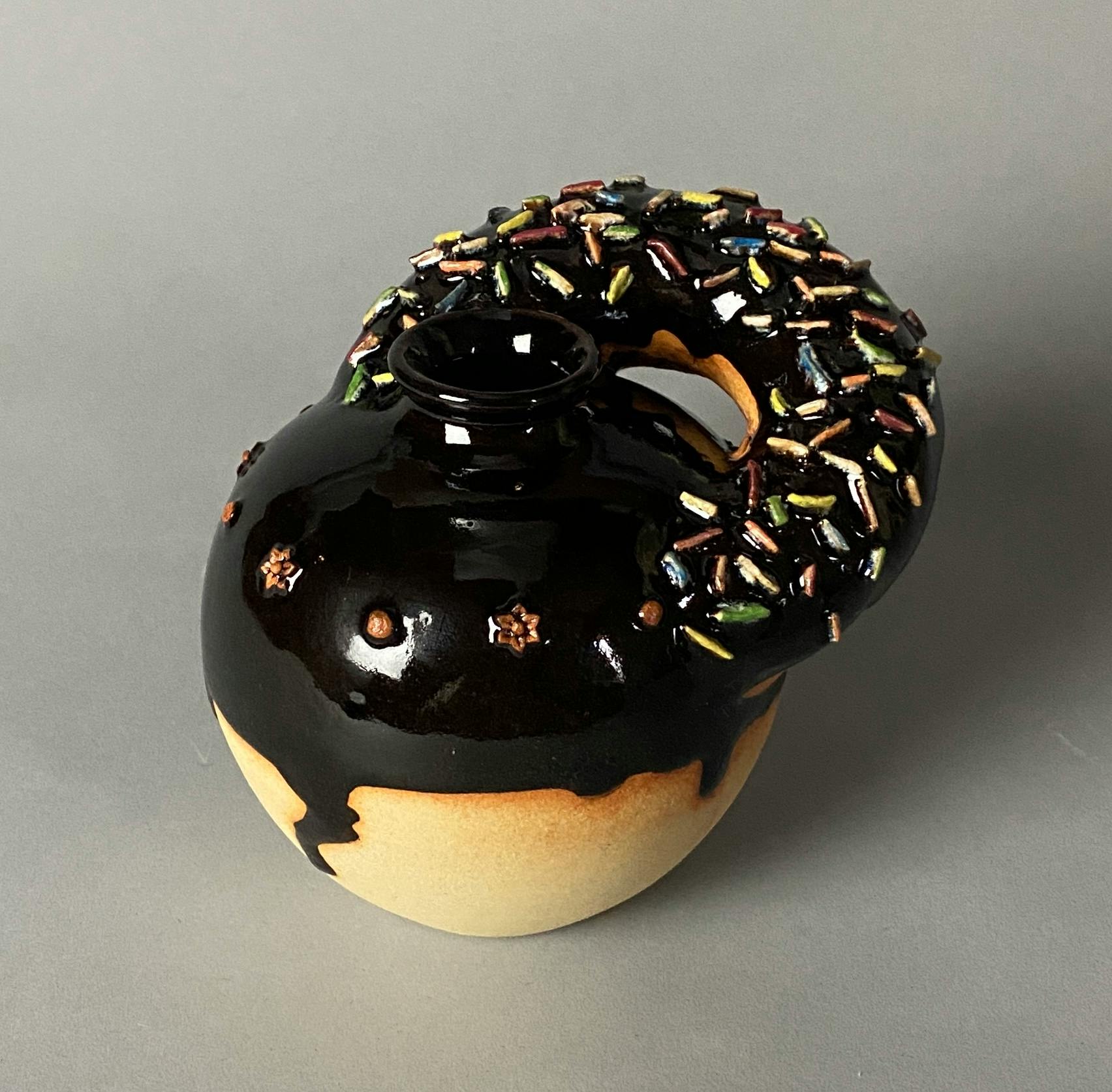 ドーナッツ/黒天目壷