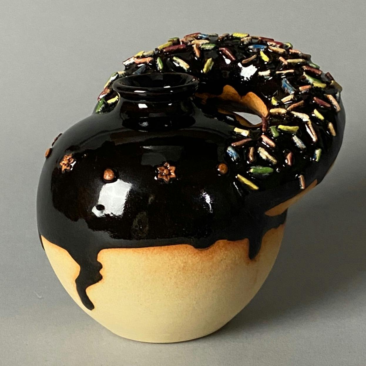 ドーナッツ/黒天目壷