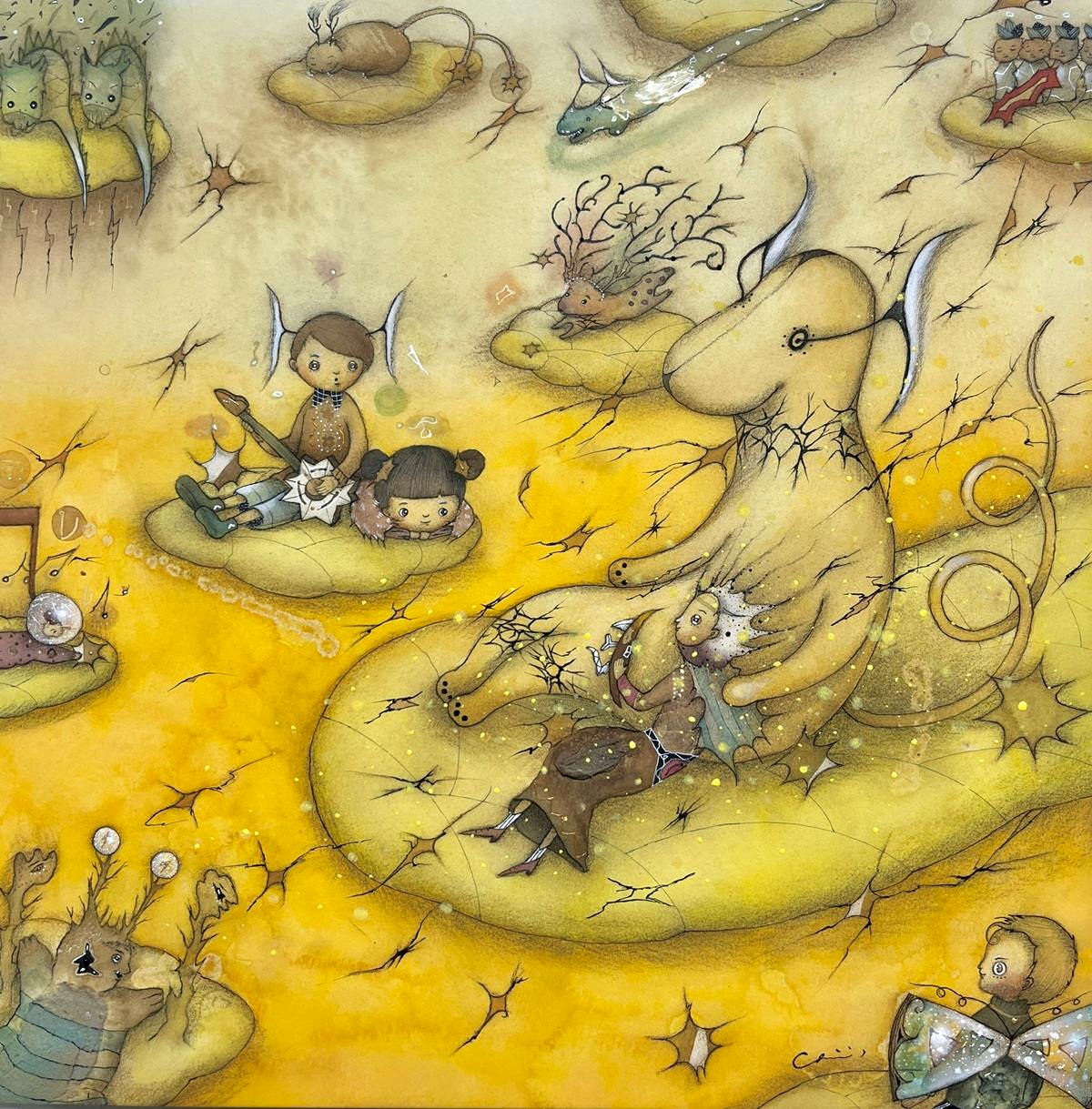 【ご予約受付】「かいじゅうたちの楽園」複製画「空に浮かぶエレキング」