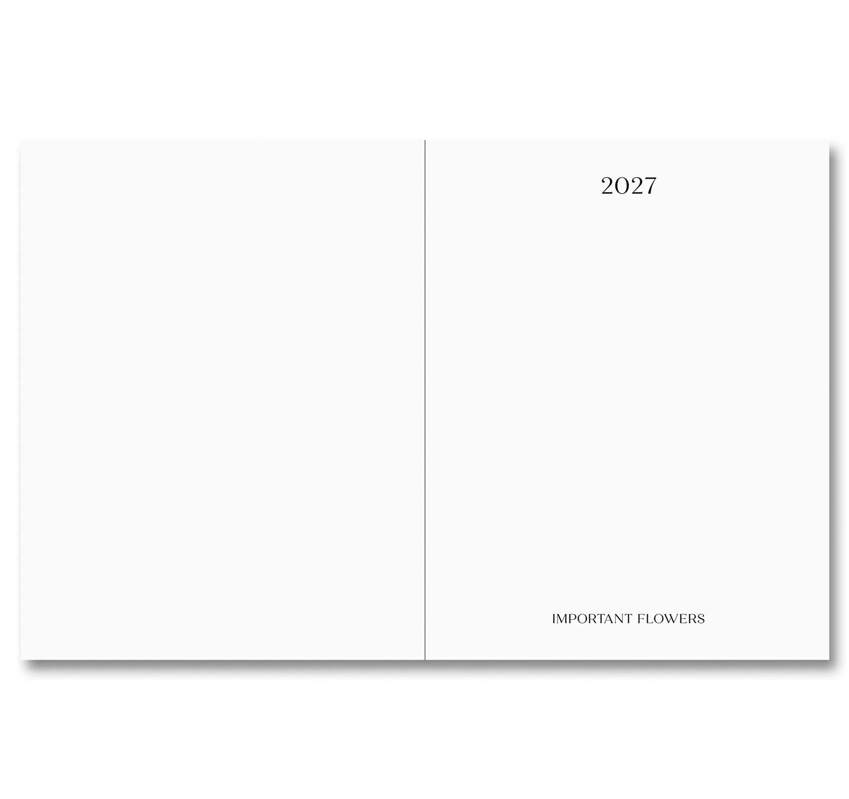[予約受付中] THE IMPORTANT FLOWERS PLANNER 2027