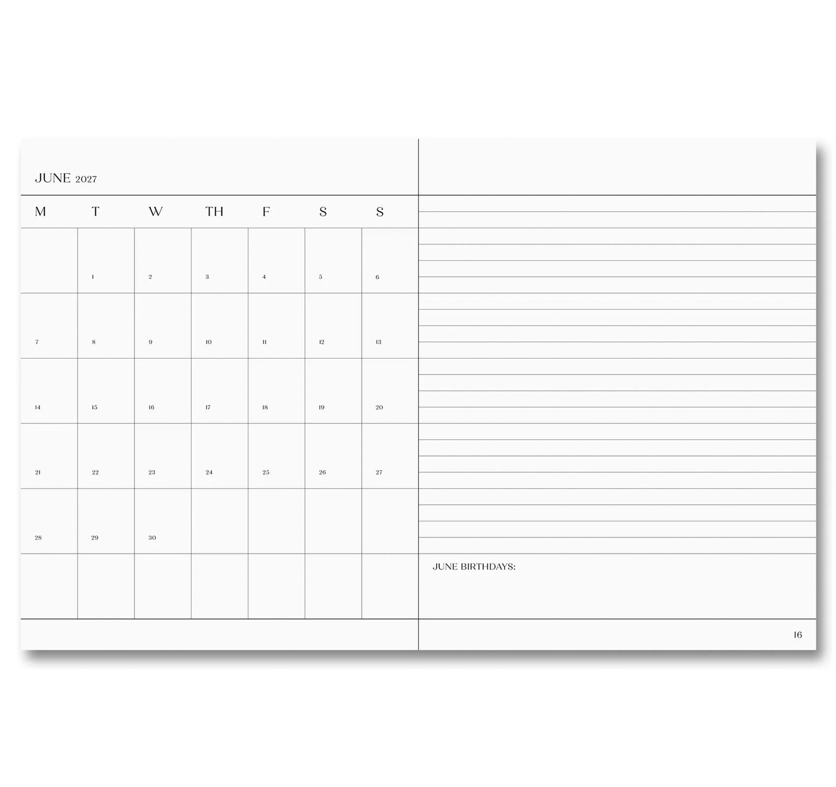 [予約受付中] THE IMPORTANT FLOWERS PLANNER 2027