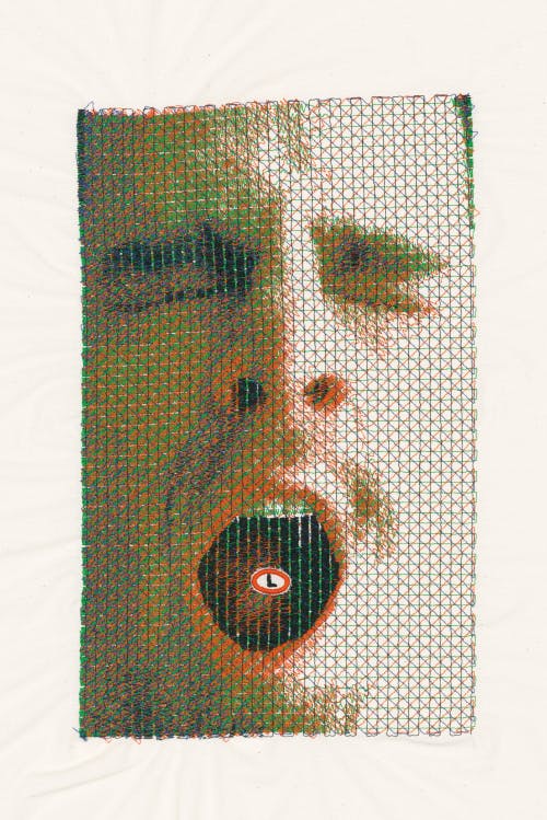 Embroidery Print Poster - Akubi