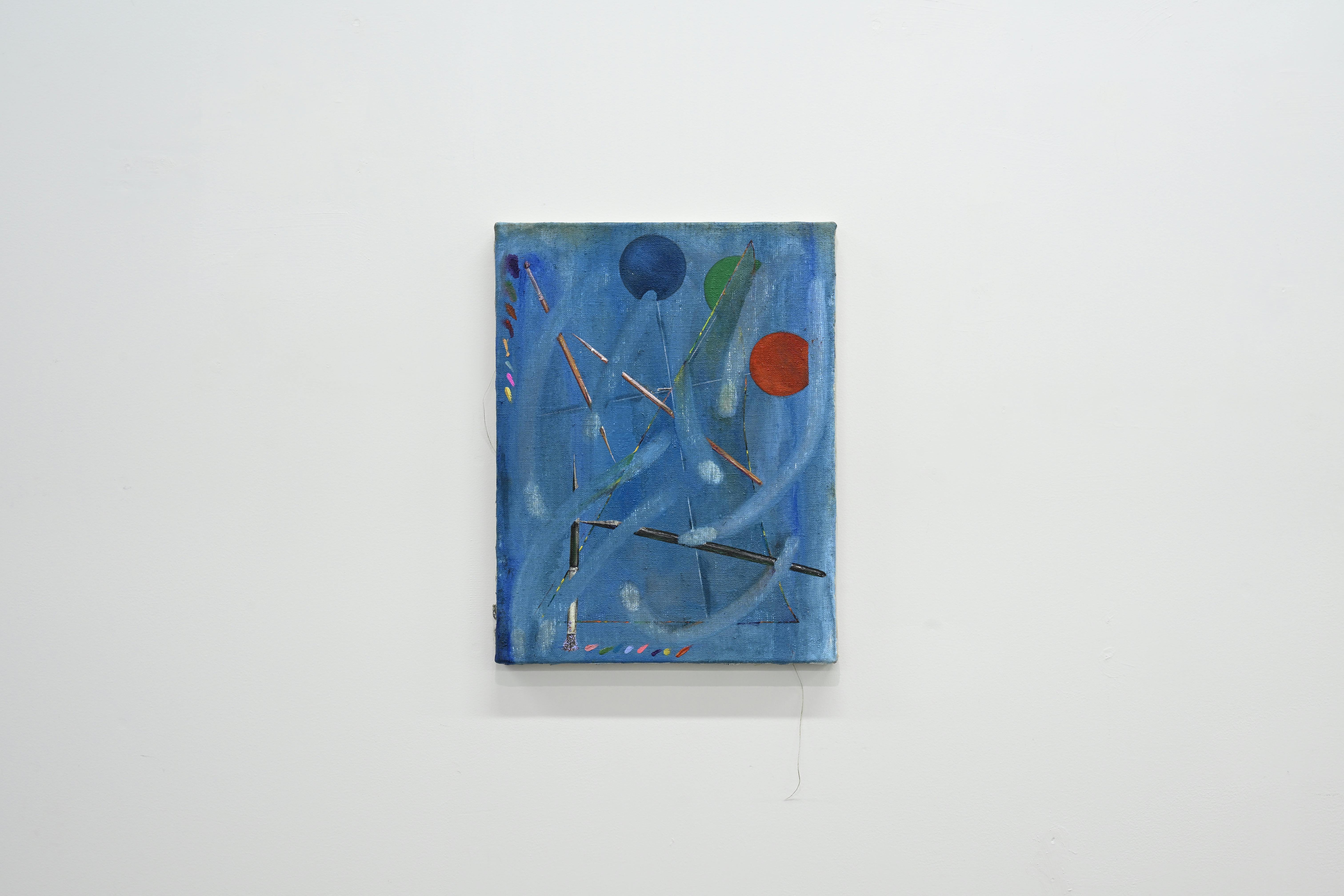 Time sequence (gnomon) (blue) (筆を折る)