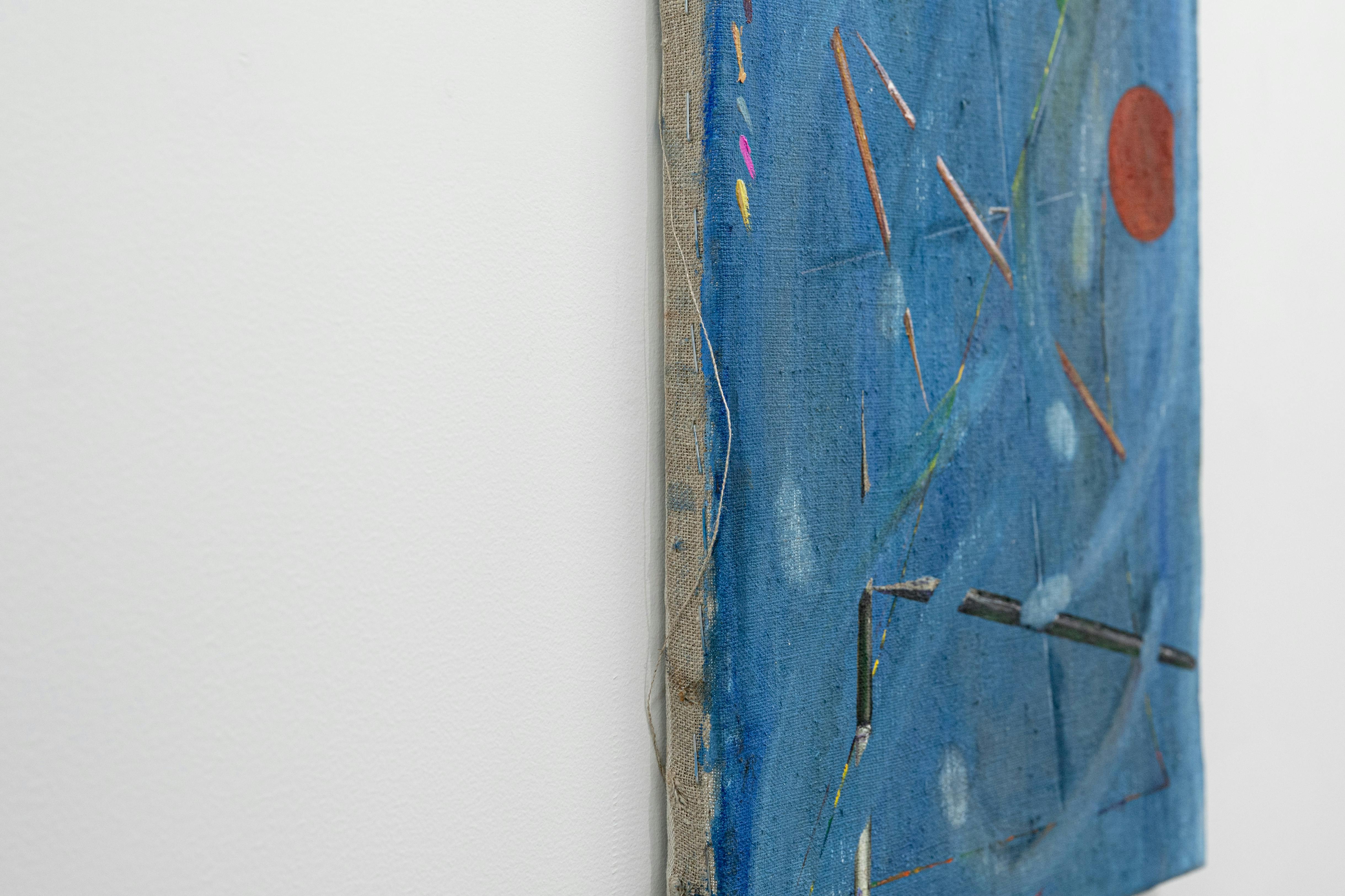 Time sequence (gnomon) (blue) (筆を折る)