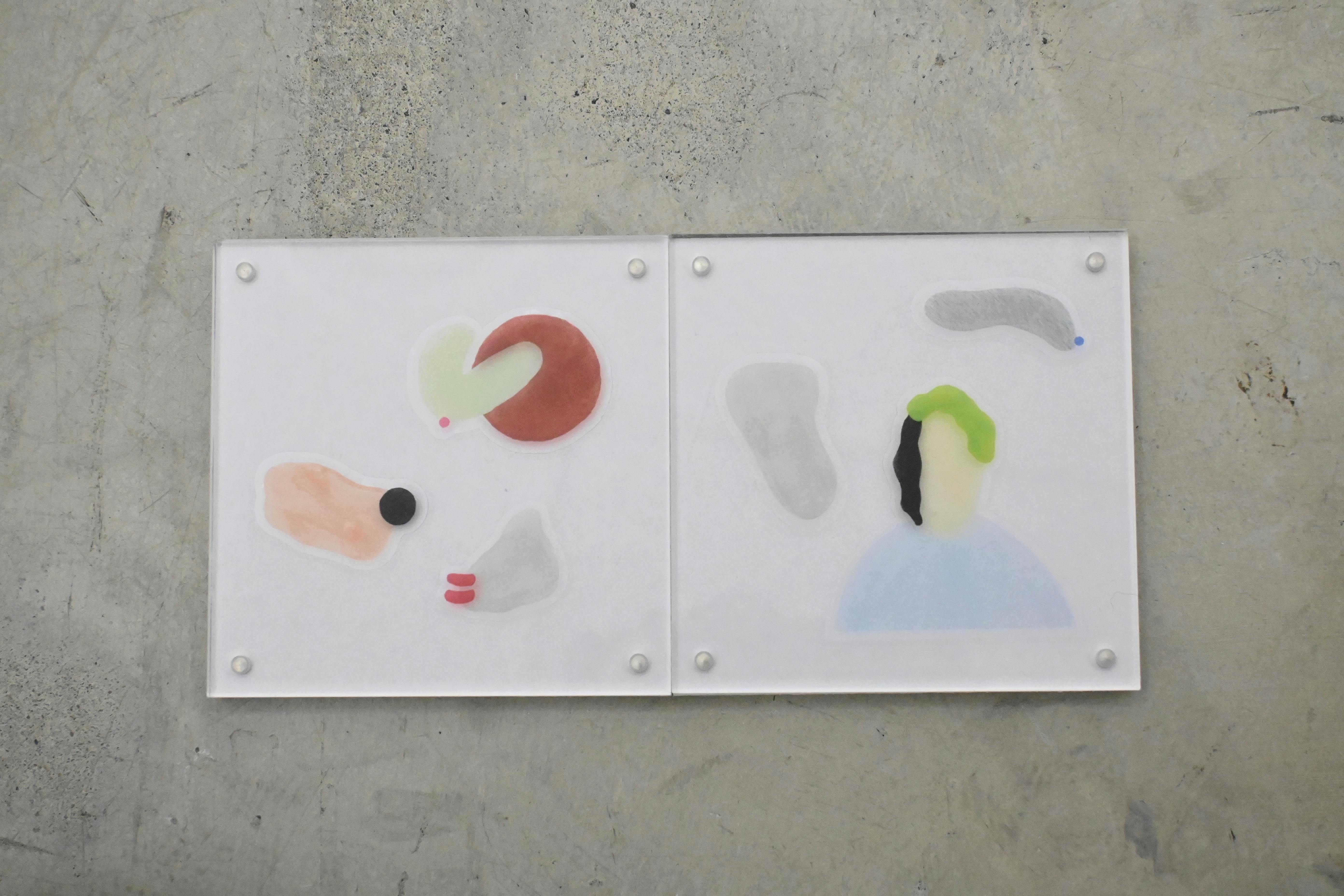 つめをぬるひと×OIL オリジナルステッカー「姿見」