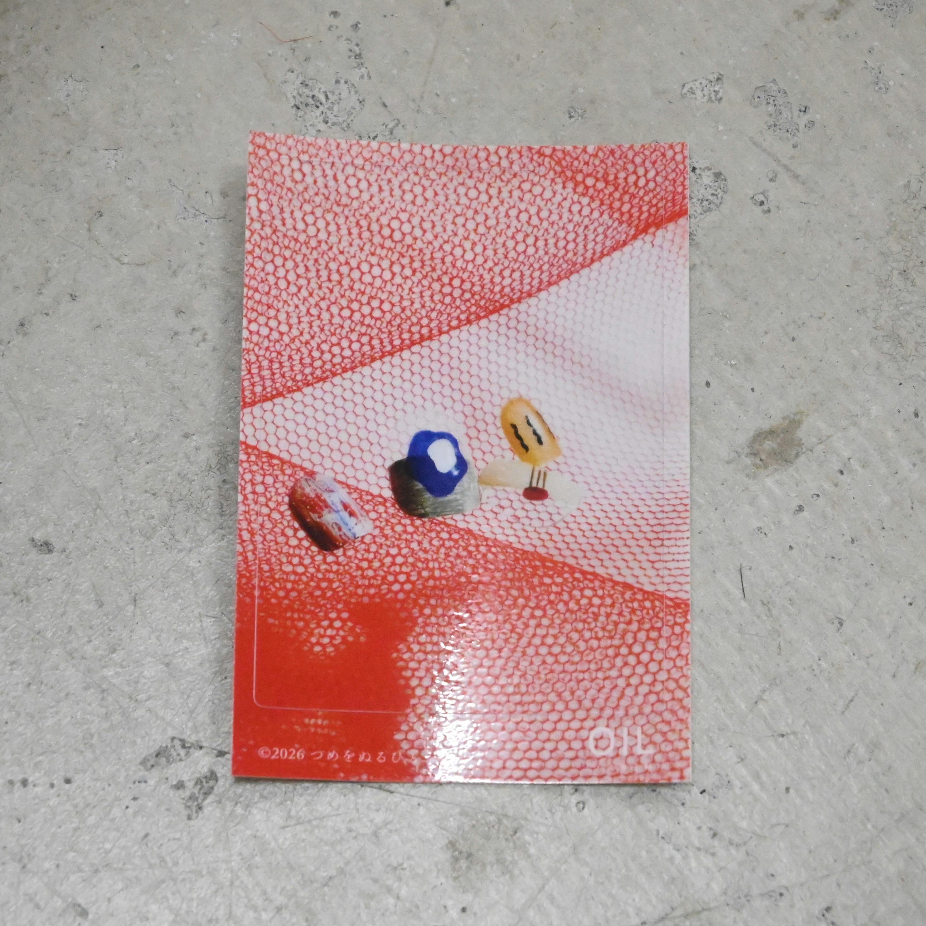 つめをぬるひと×OIL オリジナルステッカー　写真B
