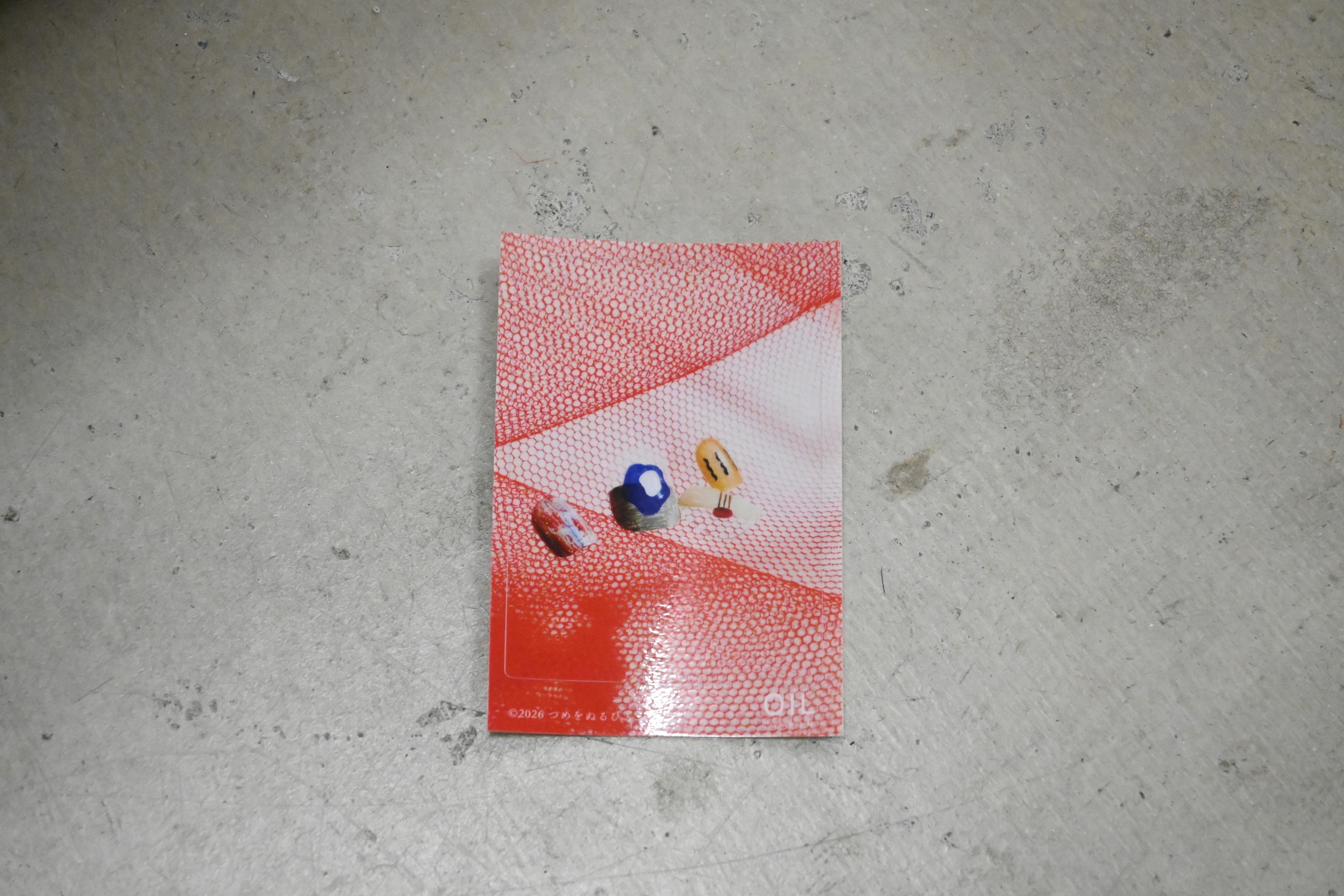 つめをぬるひと×OIL オリジナルステッカー　写真B