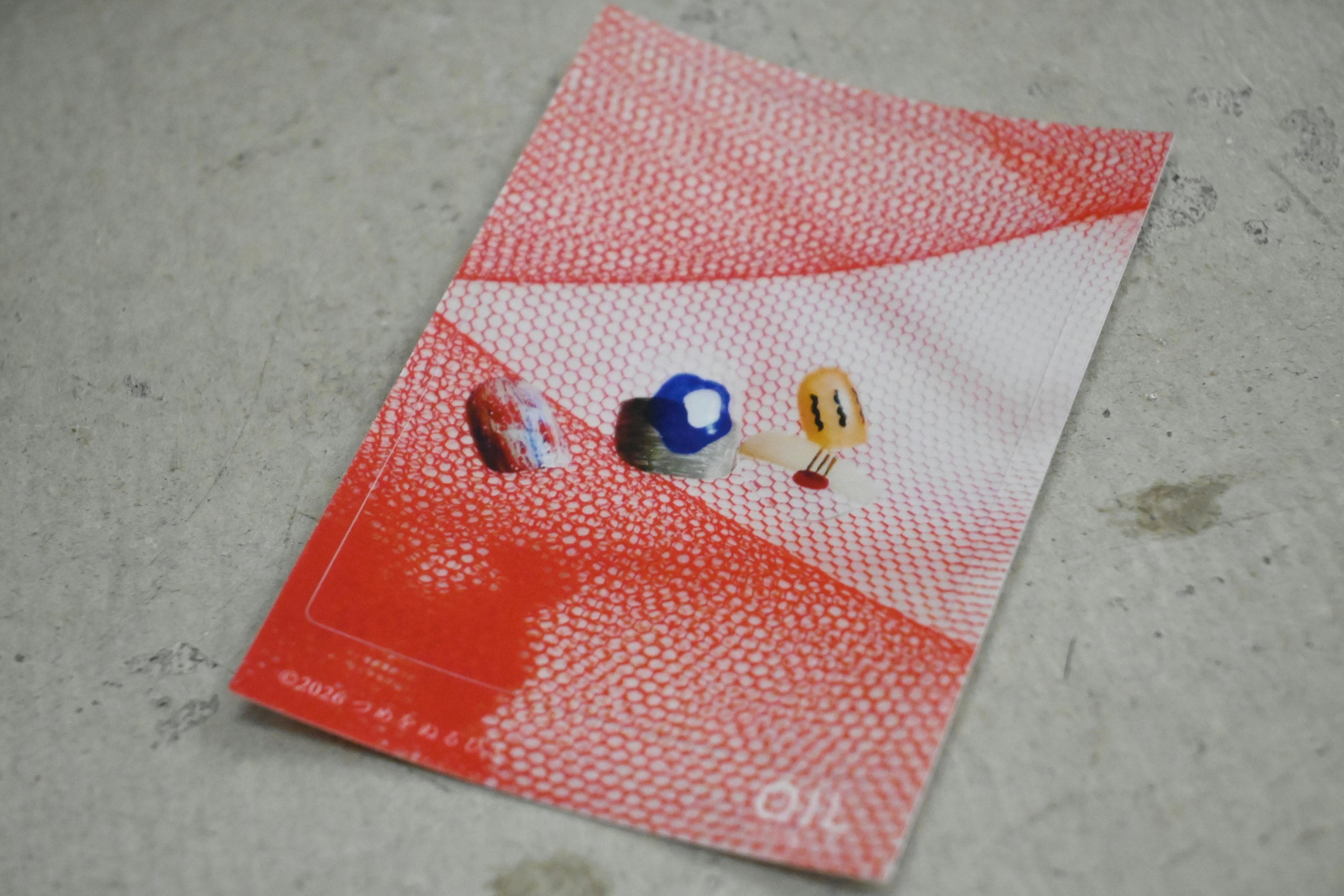 つめをぬるひと×OIL オリジナルステッカー　写真B