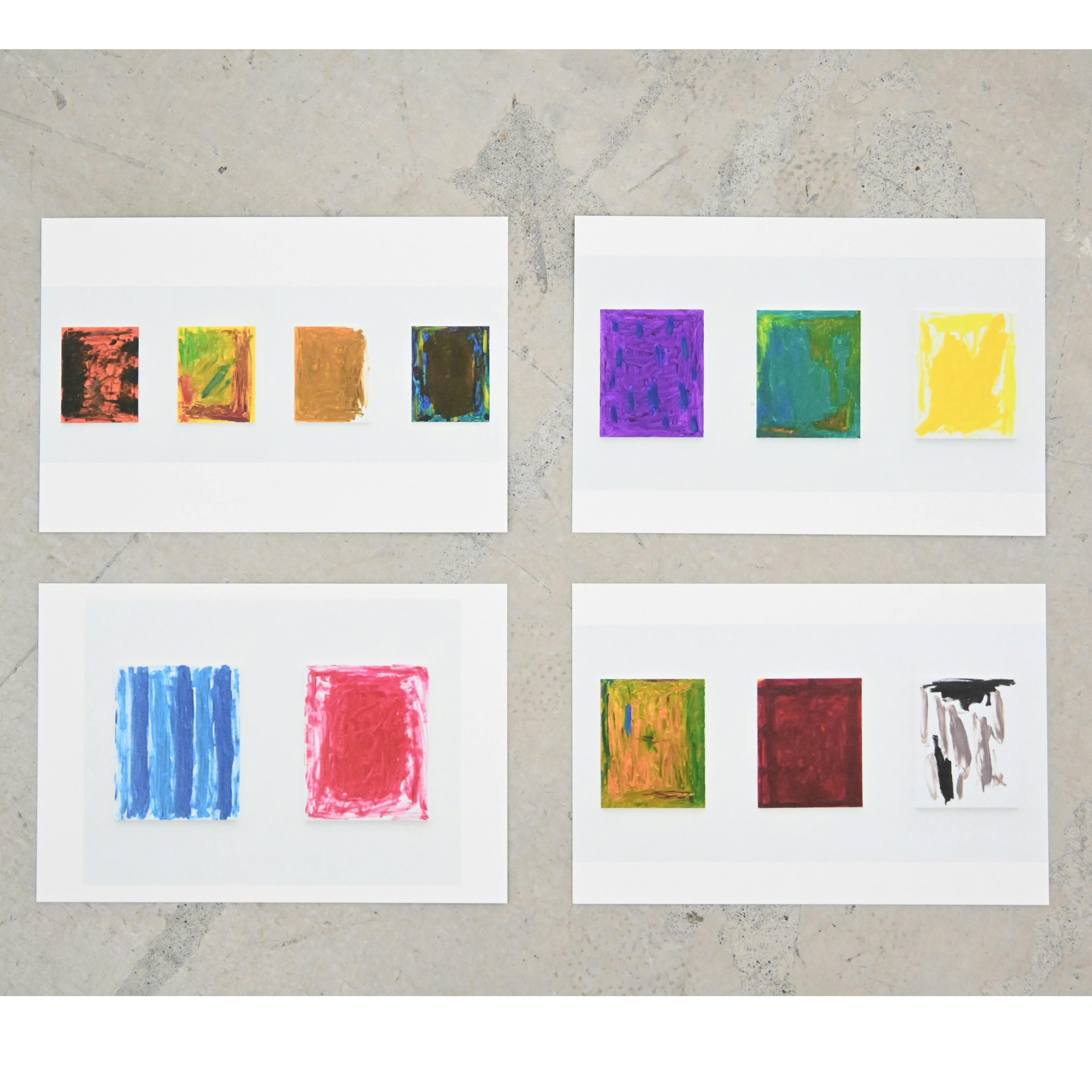 加賀美健「10 minutes paintings」ポストカードセット（4種）　