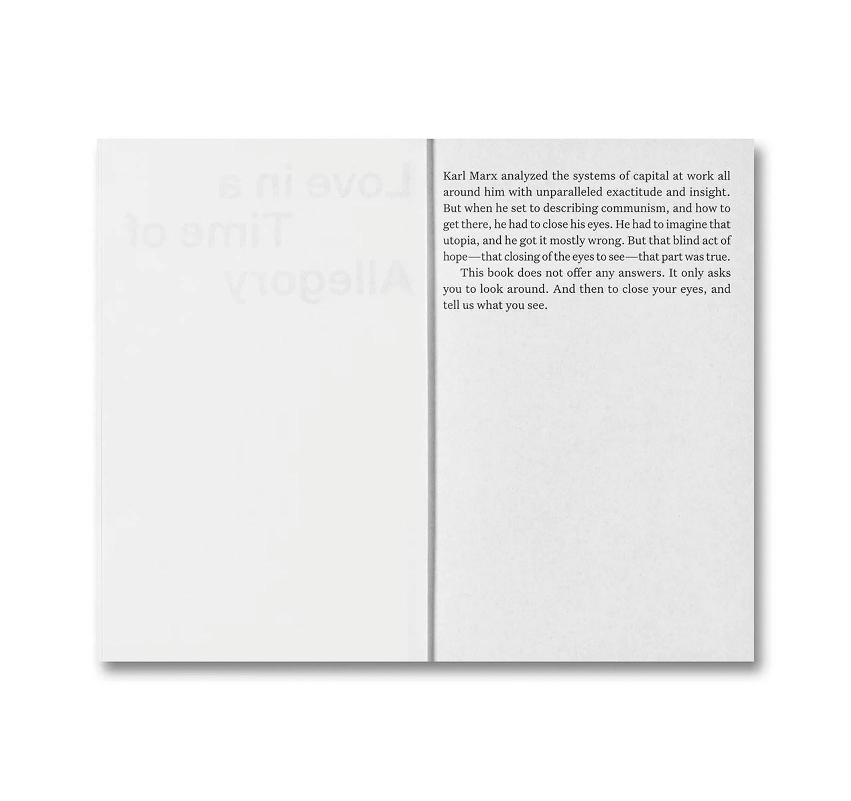 LOVE IN A TIME OF ALLEGORY