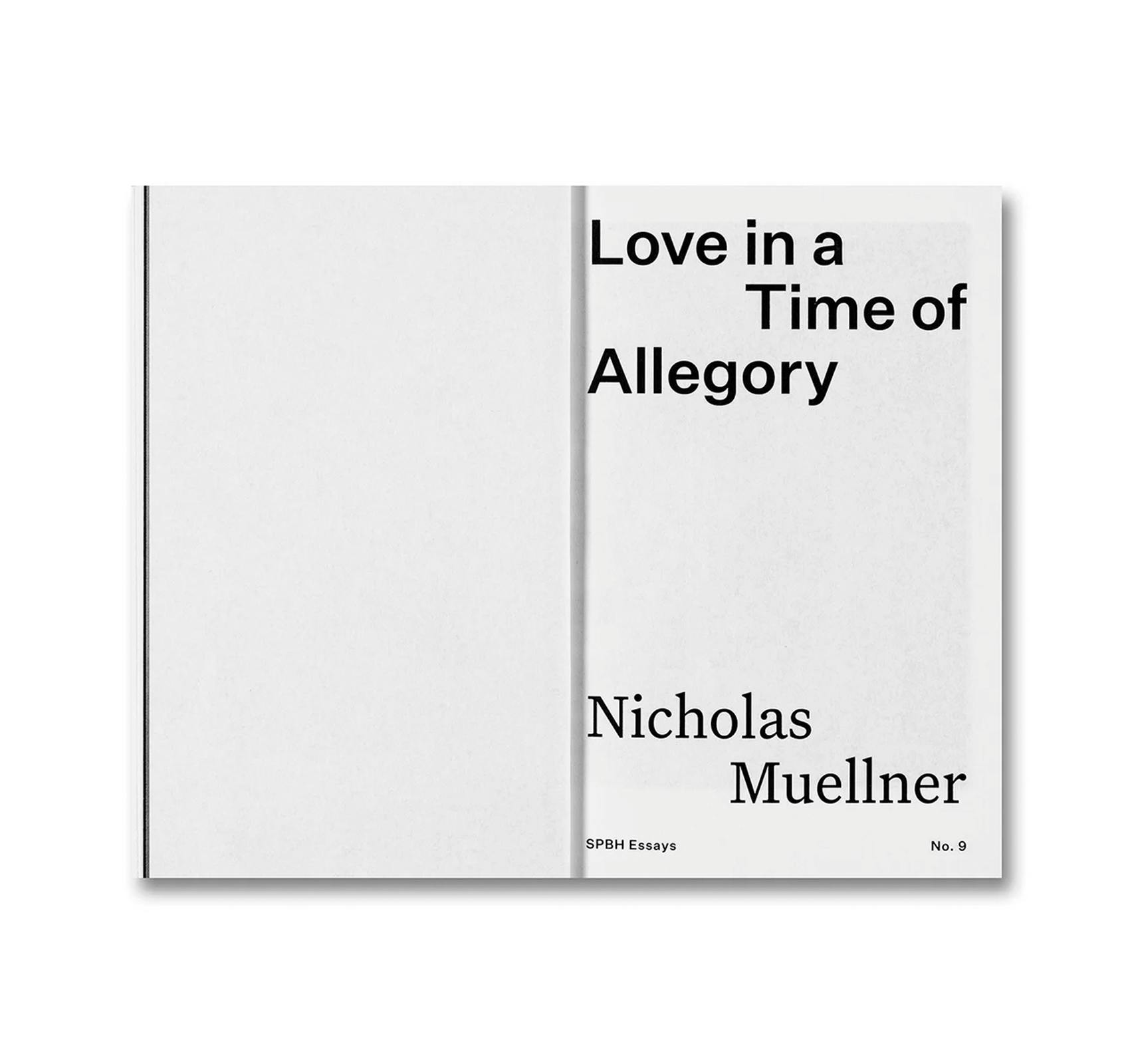 LOVE IN A TIME OF ALLEGORY