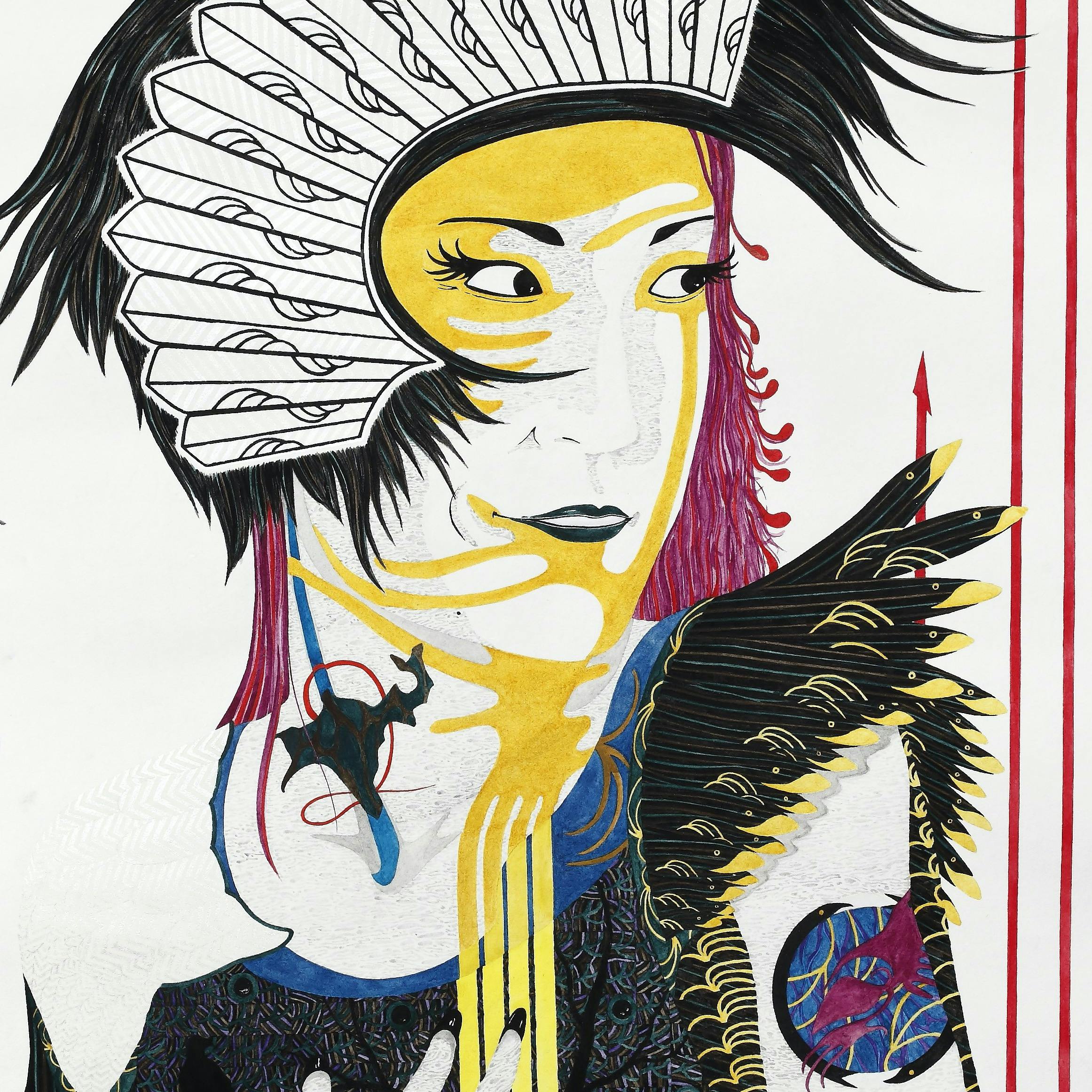 未知への眼差し　地平の向こう 思考伽藍にプラチナイデア　急降下 気高きベクトル　おわします　OWASHISU 【額装済】