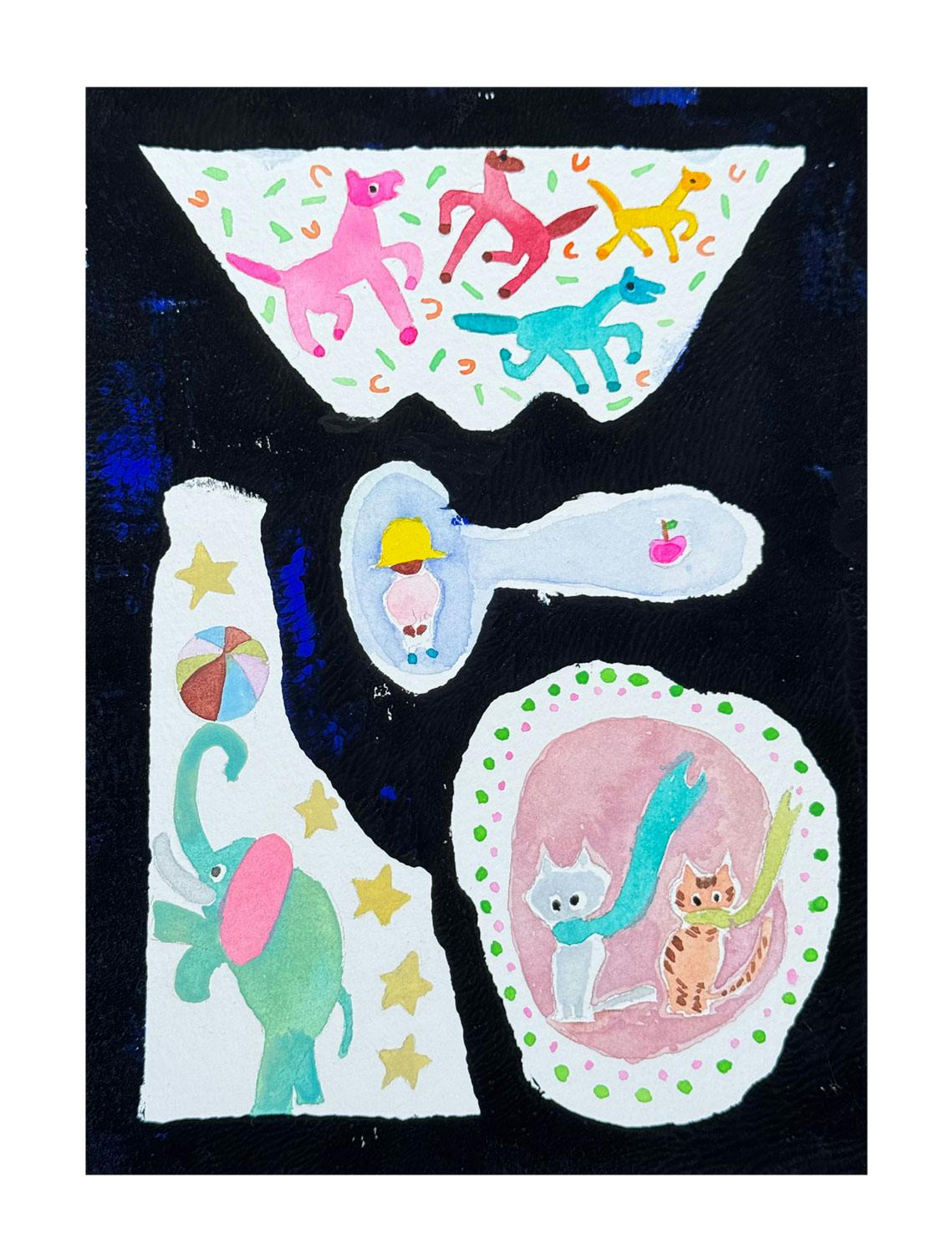 りんごのマークのスプーン