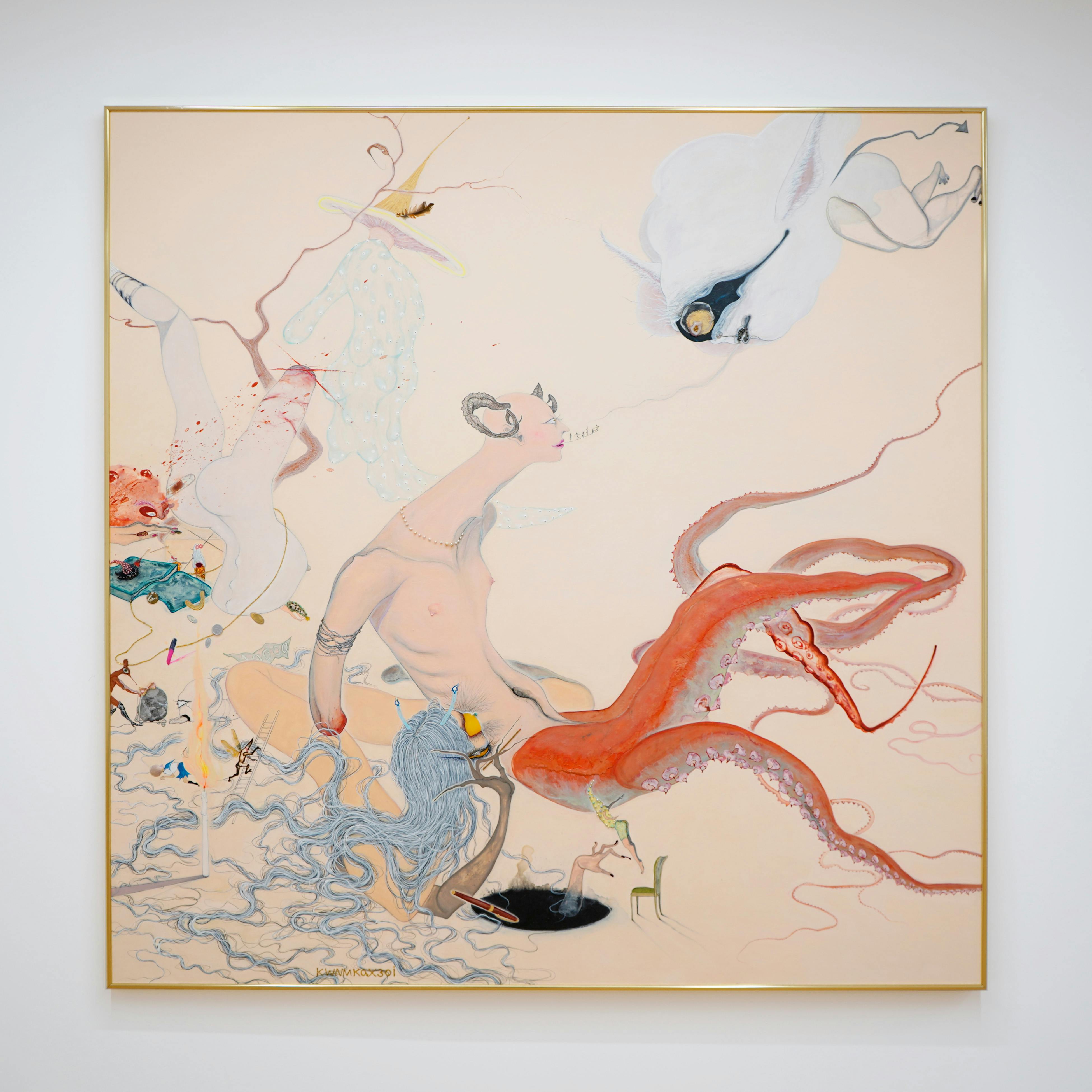 ハンドバッグの留め金が