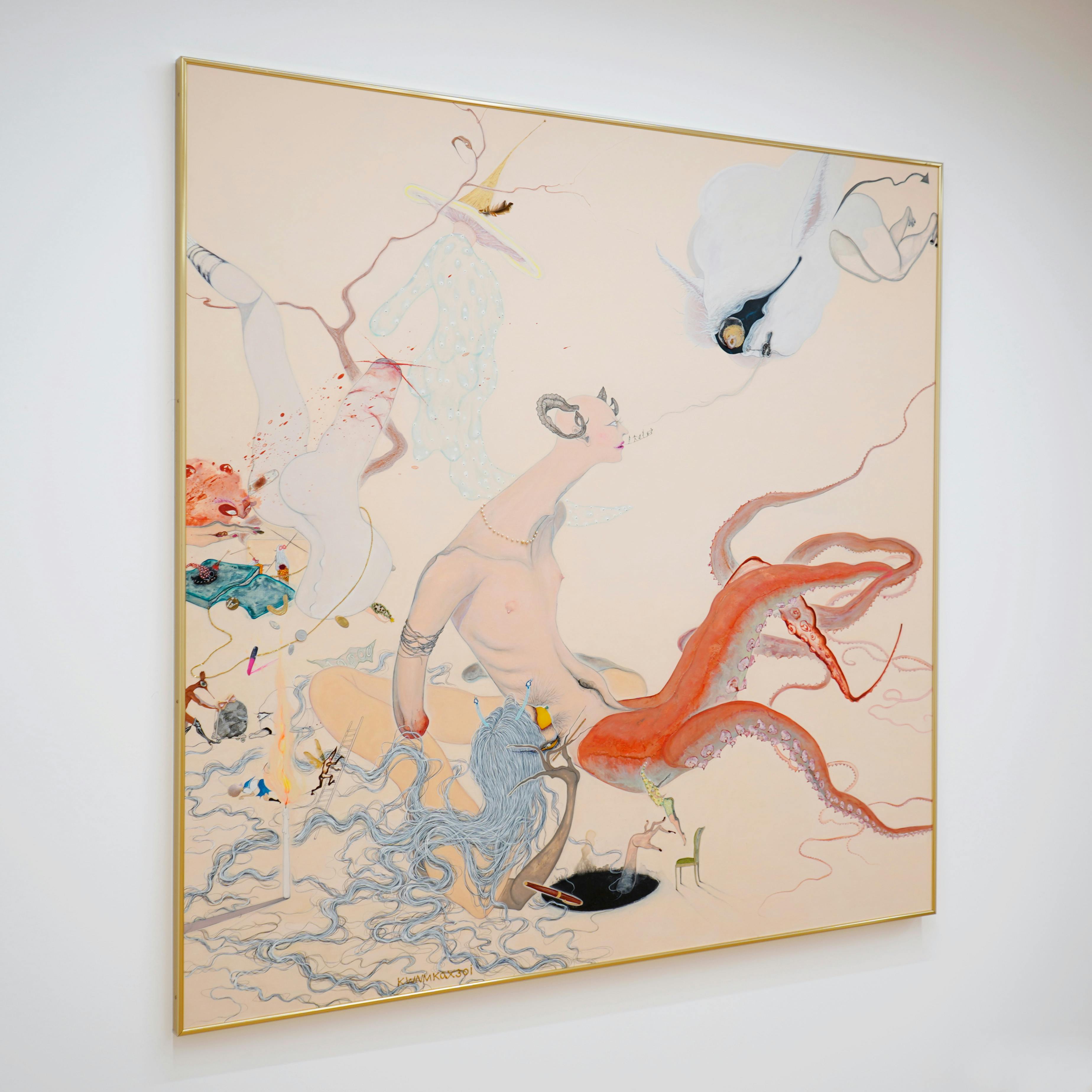 ハンドバッグの留め金が