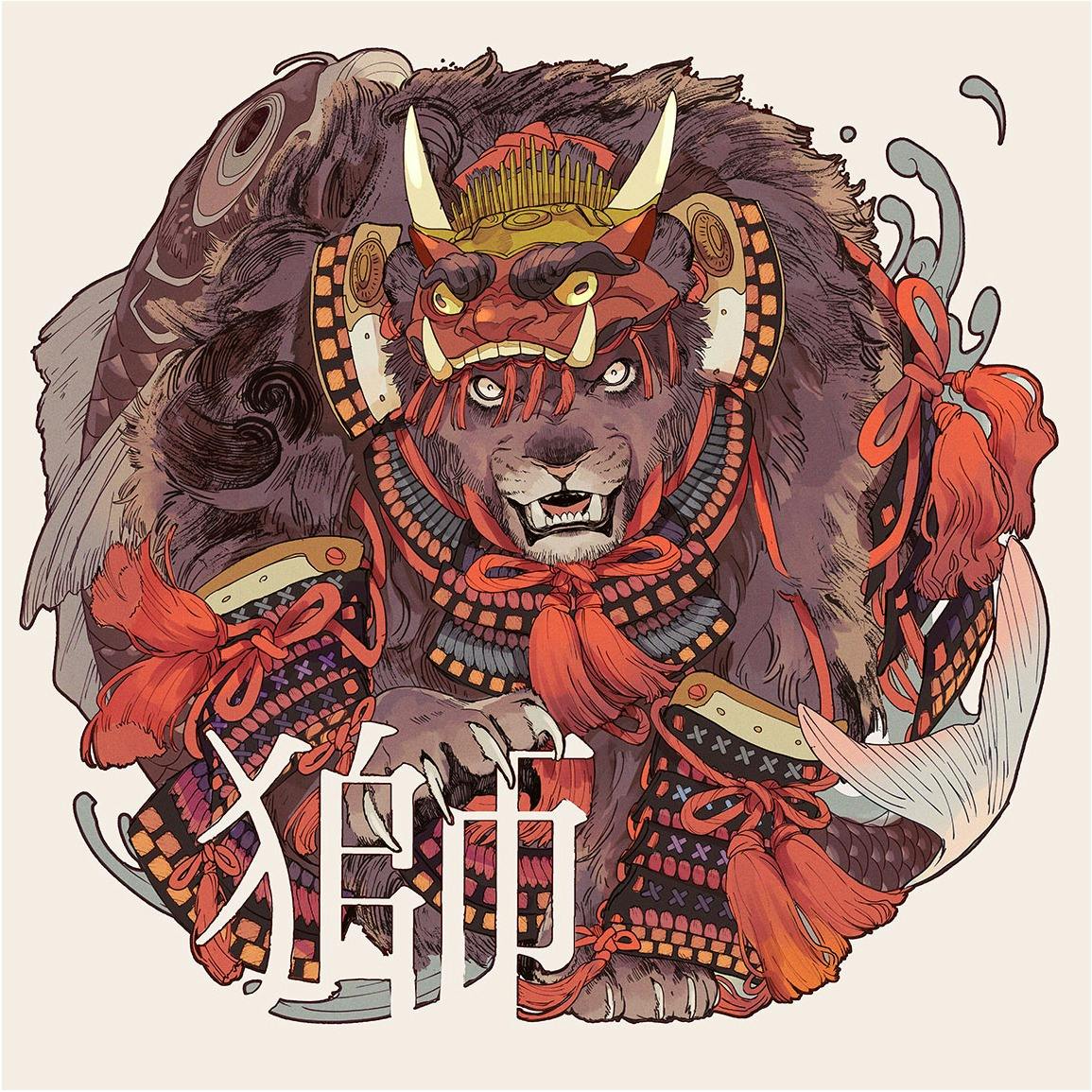 アクリルマウント作品『KANJI_SHISHI』