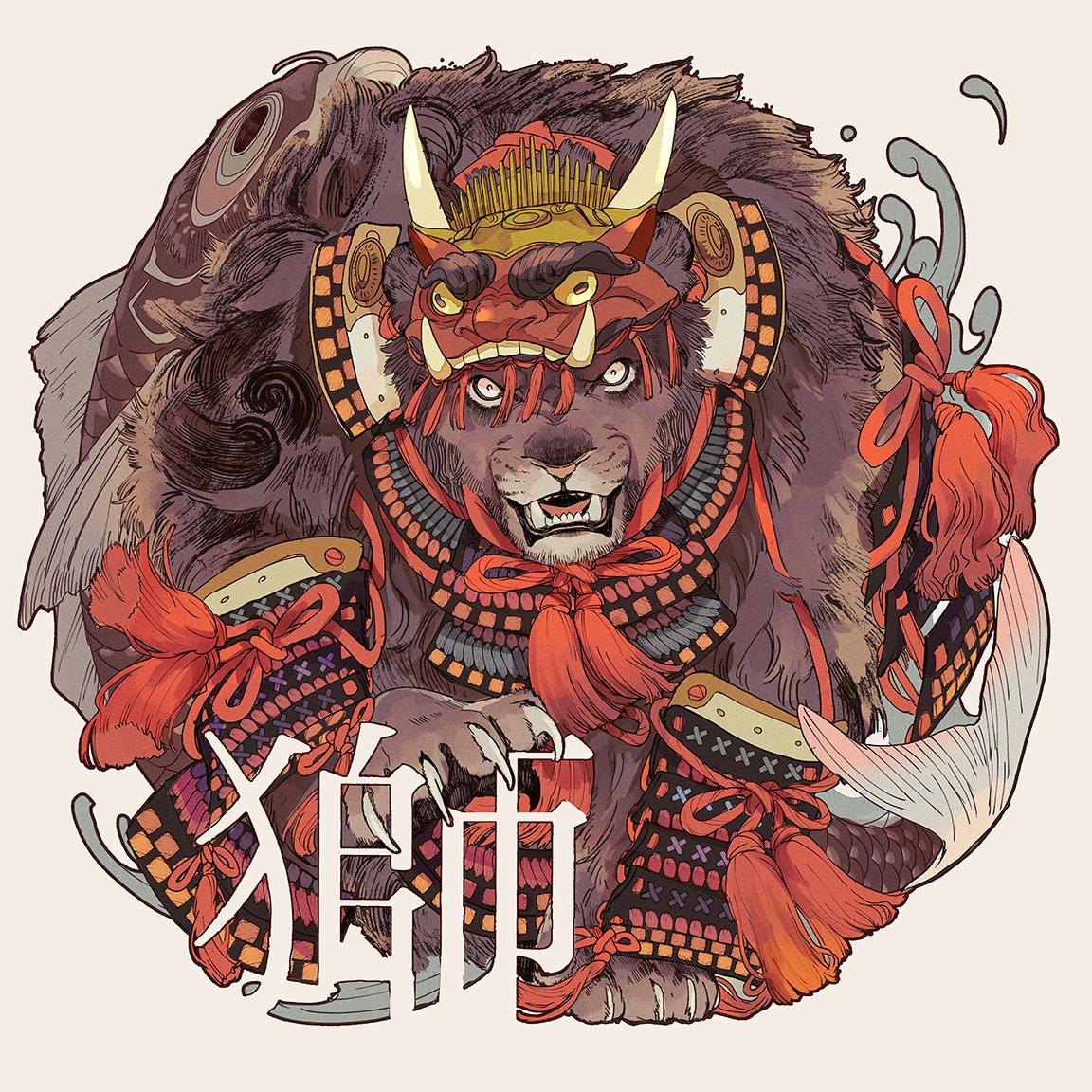 アクリルマウント作品『KANJI_SHISHI』
