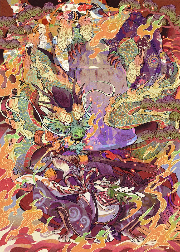 アクリルマウント作品『道明寺』