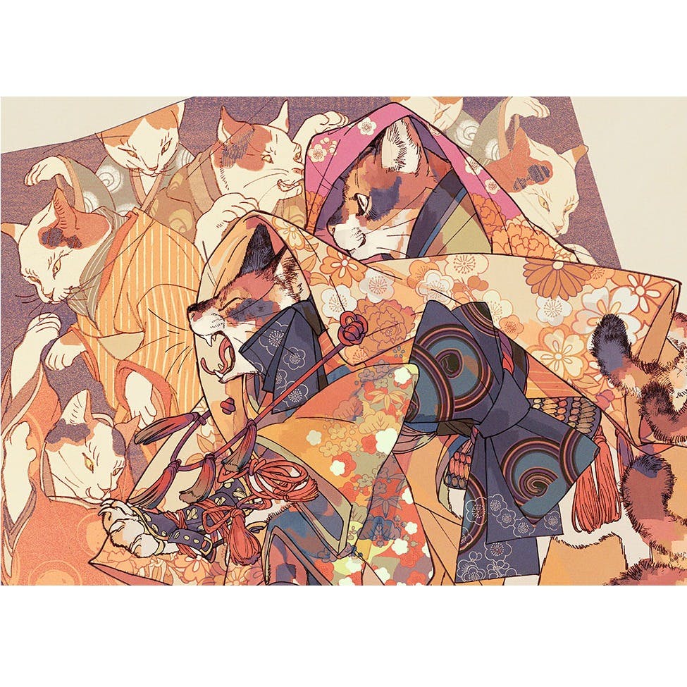 アクリルマウント作品『踊らニャ損損』