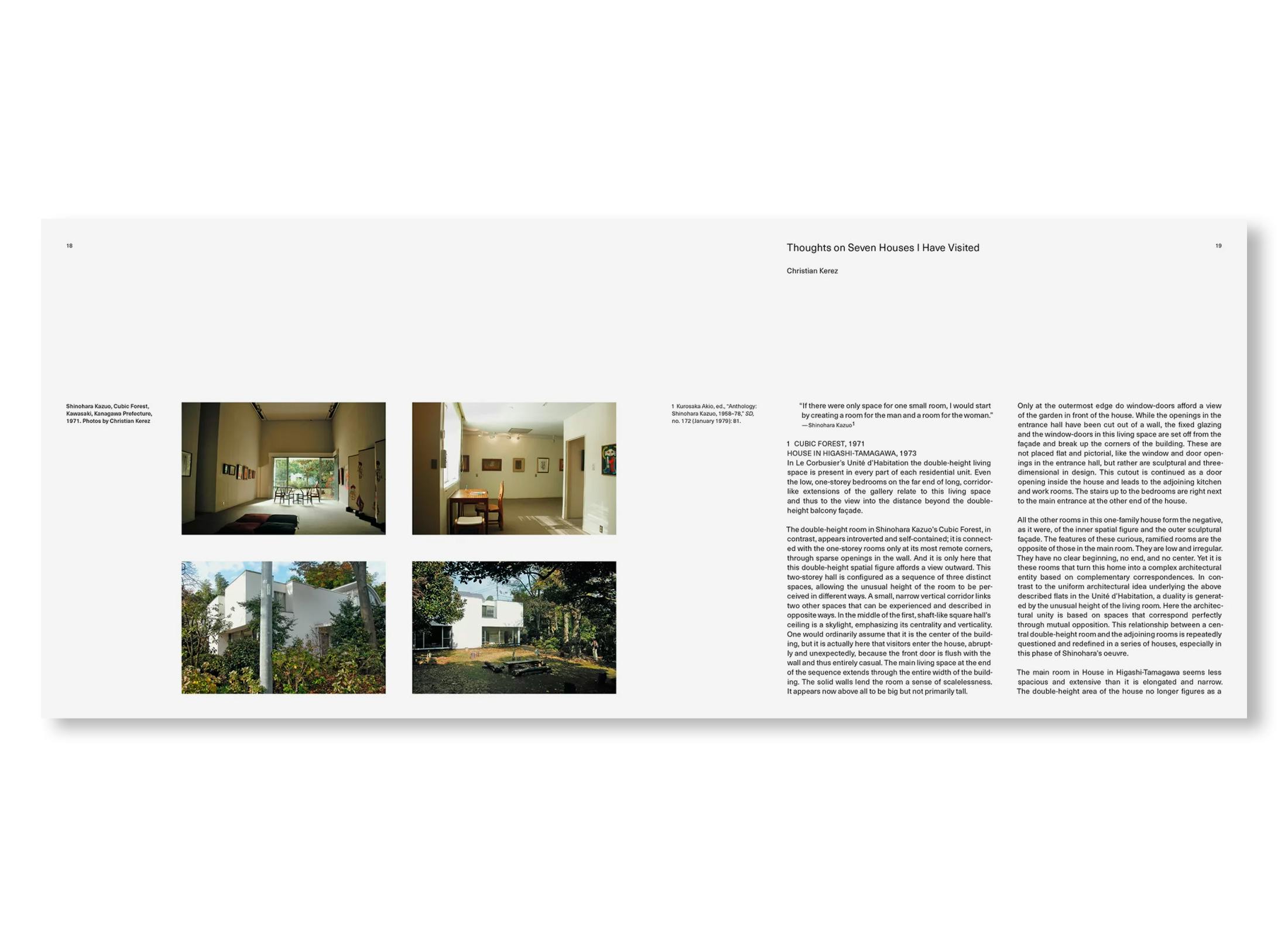 KAZUO SHINOHARA: TRAVERSING THE HOUSE AND THE CITY