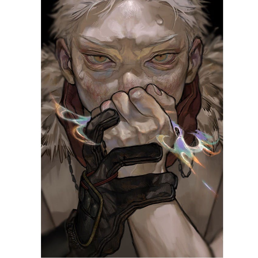 【直筆サイン入り】特殊印刷額装複製原画『猿』