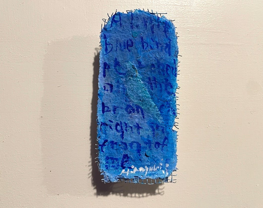 102　little blue bird