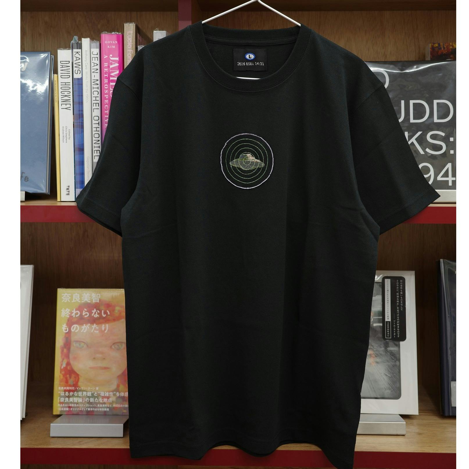 size-M EMBROIDERY Tee - mini　black
