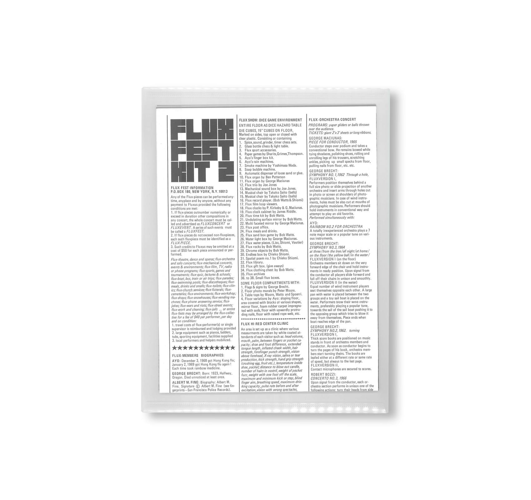 FLUXUS FEST SALE +FEST KIT 2 [FACSIMILE EDITION]