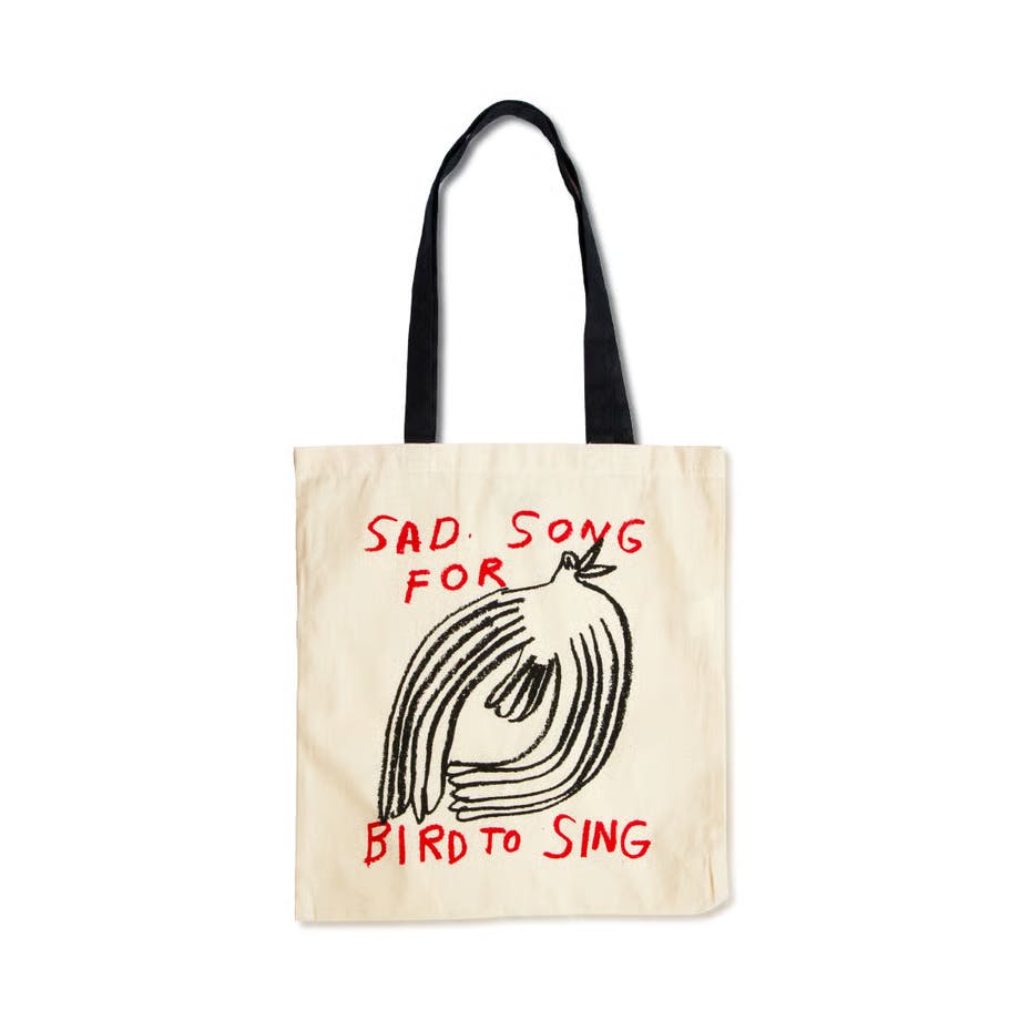 Nathaniel Russell × Pacifica Collectives "SAD SONG FOR BIRD TO SING" Tote Bag