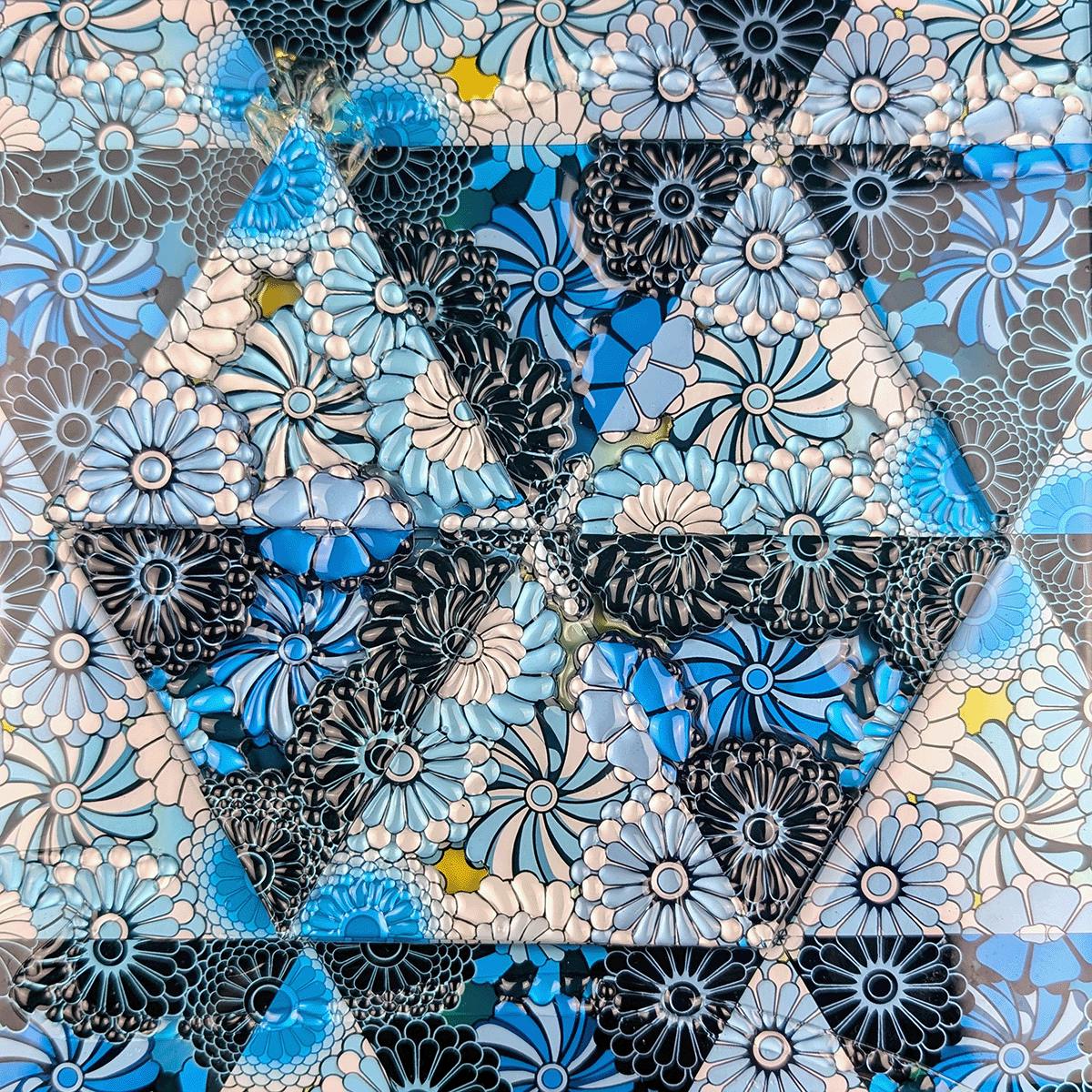 Kaleidoscope serial blue