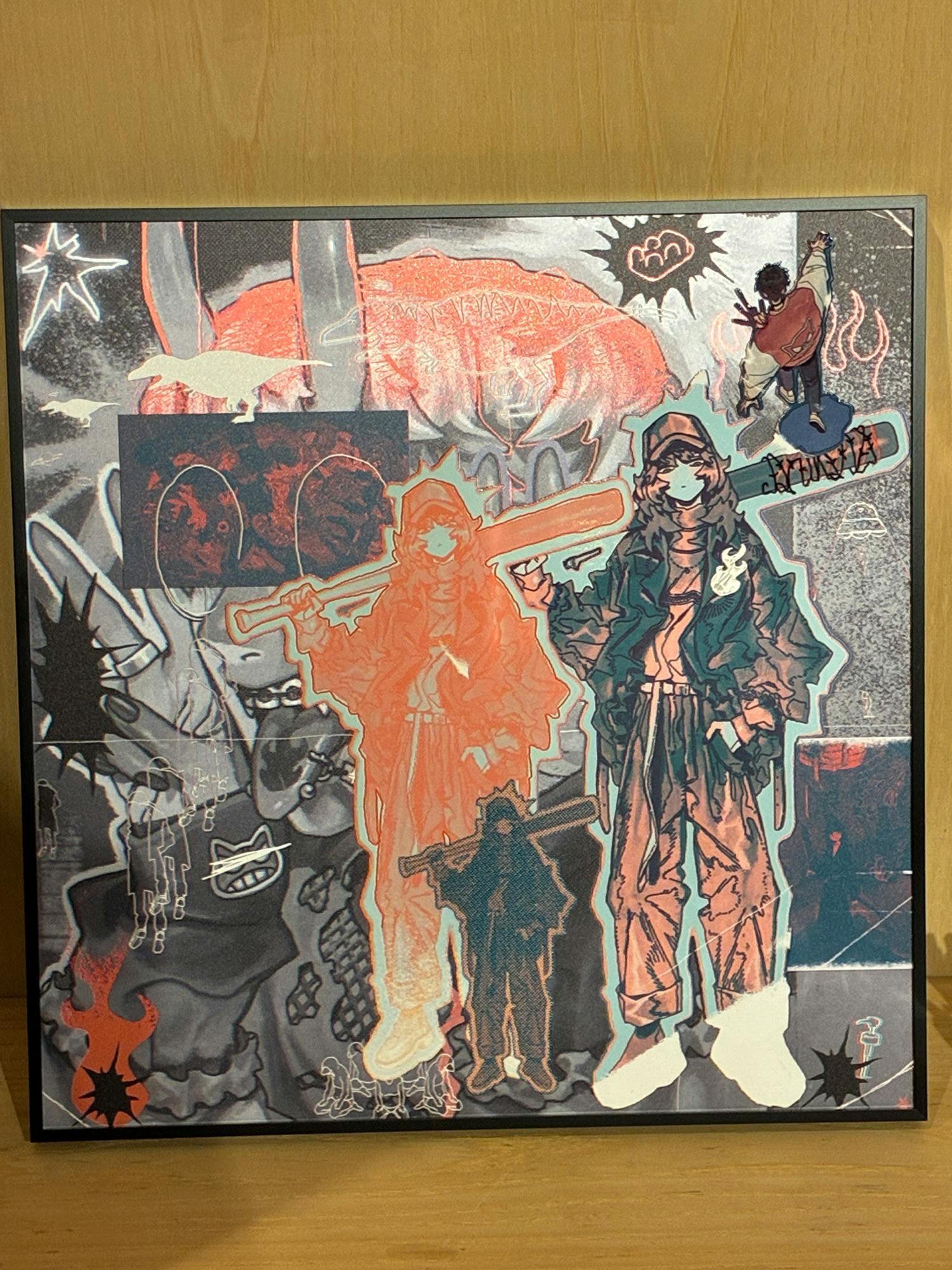 【直筆サイン入り】特殊印刷額装複製原画  #5