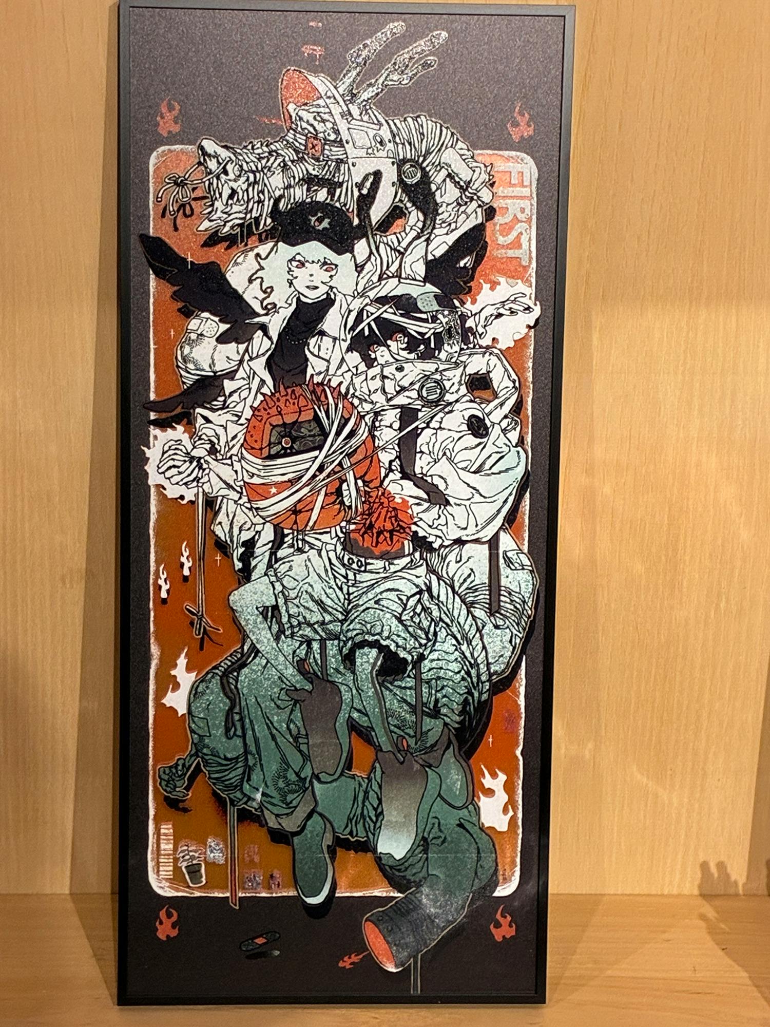 【直筆サイン入り】特殊印刷額装複製原画  #10