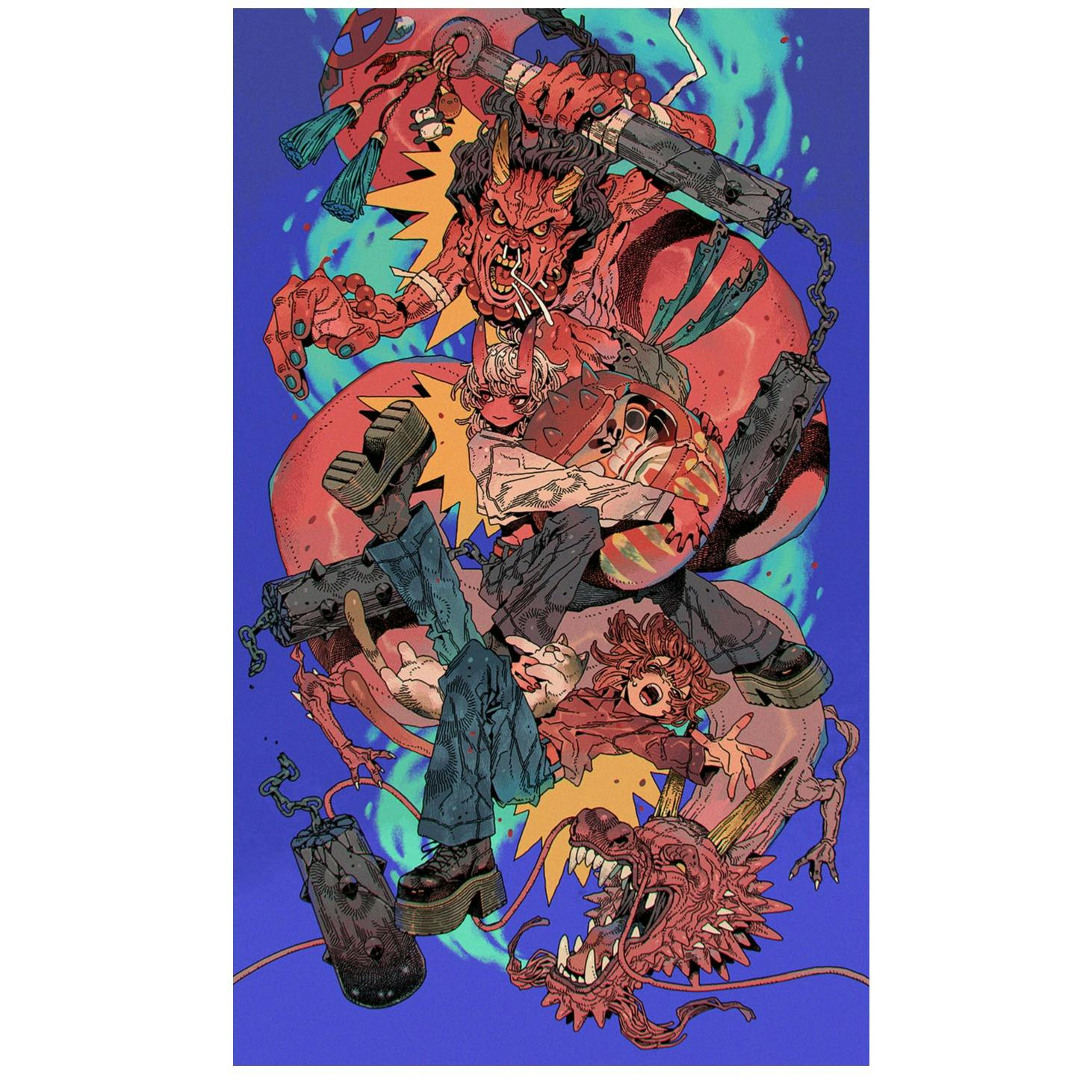 【直筆サイン入り】特殊印刷額装複製原画  #11