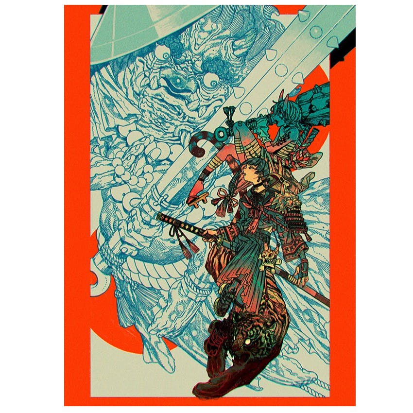 【直筆サイン入り】特殊印刷額装複製原画  #12