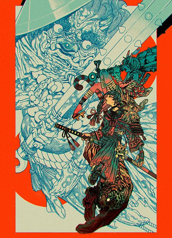 【直筆サイン入り】特殊印刷額装複製原画  #12